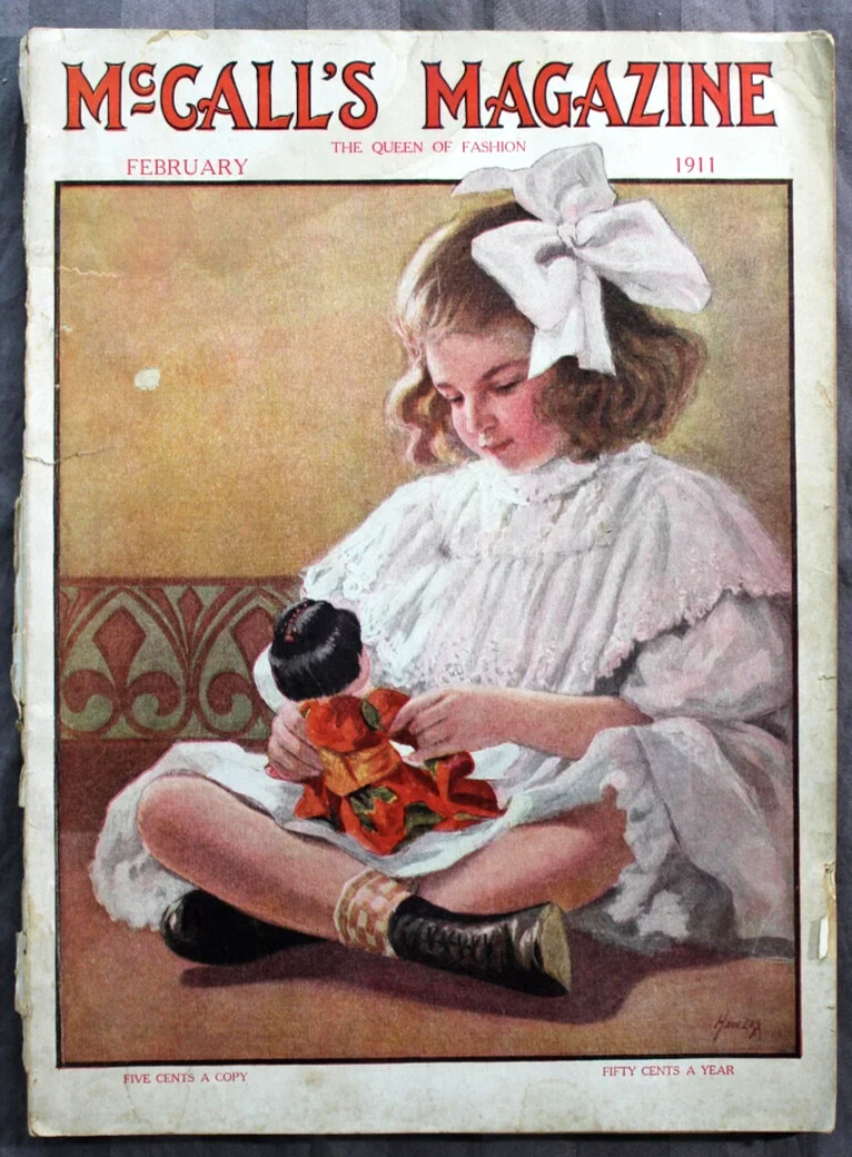 McCall's Magazine February 1911 Edwardian Fashion Illustrations Complete 100 Pg