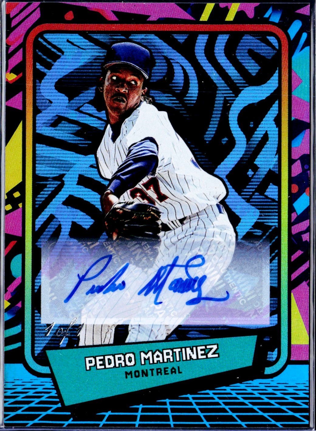 PEDRO MARTINEZ 2026 PANINI 90\'S POP CULTURE PLATINUM AUTO SP 1/1 EXPOS