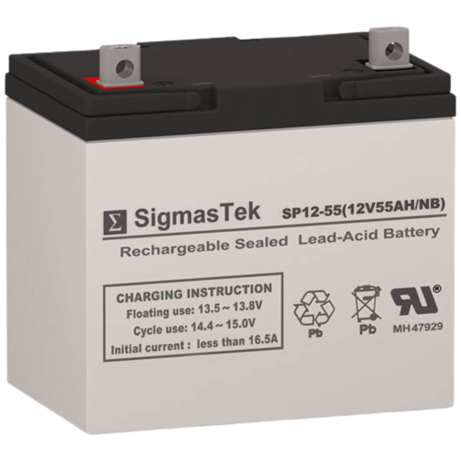 Invacare TDX-SP Wheelchair Battery (12V 55Ah) Group NF22 Rechargeable SigmasTek