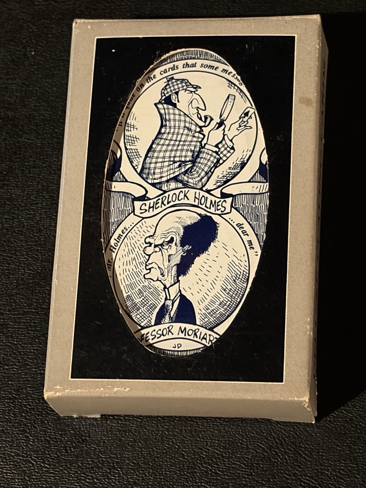 Vintage Sherlock Holmes Playing Cards - 1989 F. Vacante Crisp Sealed Deck