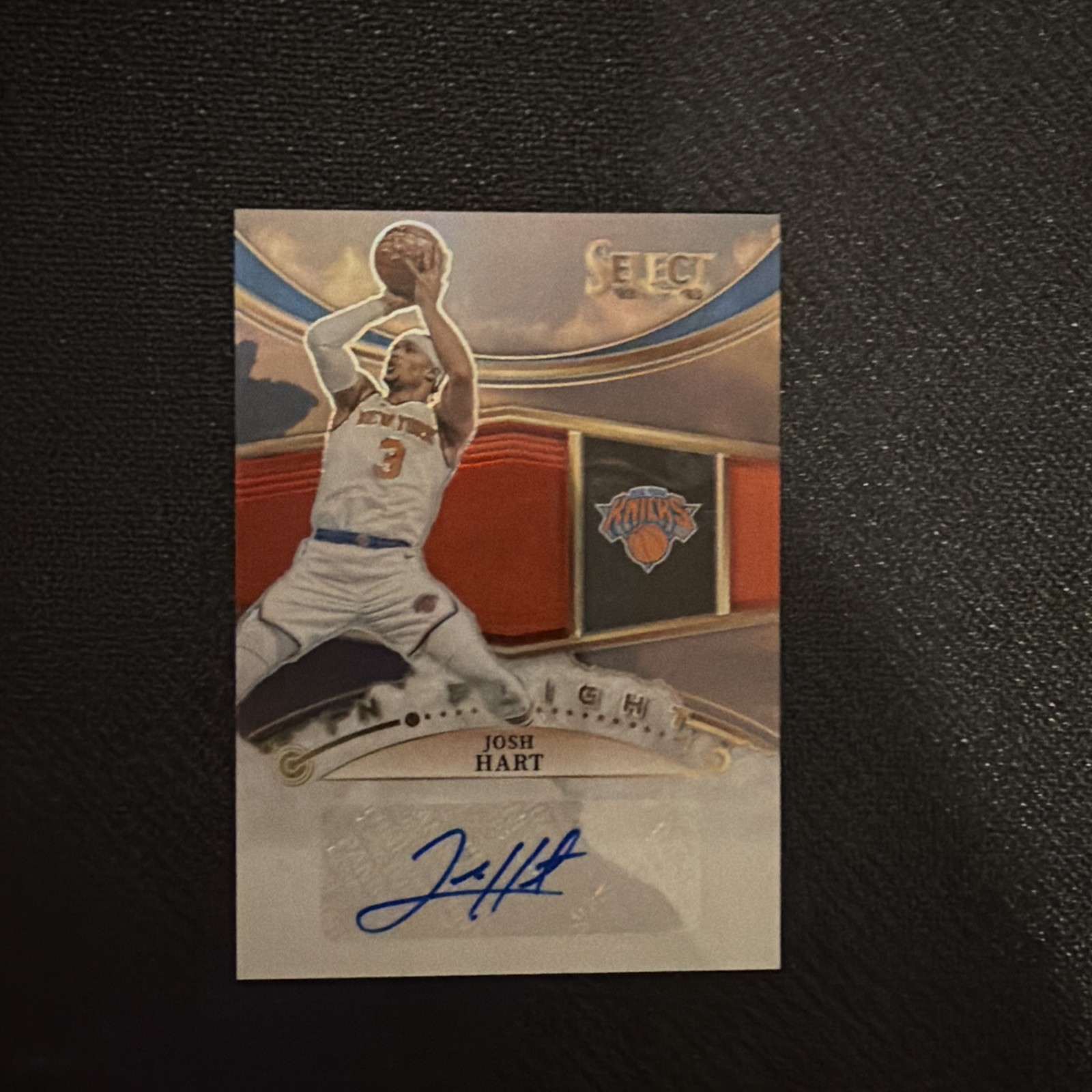 Josh Hart 2022-23 Panini Select #IFS-JHT Red In Flight Signatures Auto #/99 Josh Hart 2022-23 Panini Select #IFS-JHT Red In Flight Signatures Auto #/99