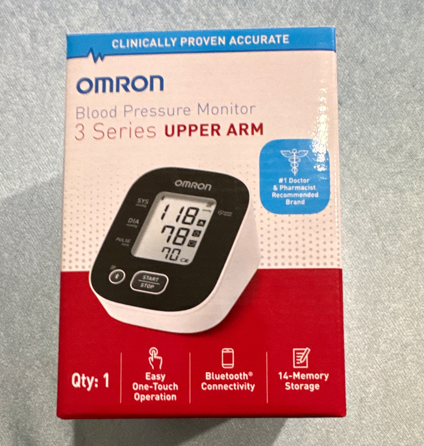 Omron 3 Series BP7150 Upper Arm Blood Pressure Monitor Bluetooth 14-Memory Omron 3 Series BP7150 Upper Arm Blood Pressure Monitor Bluetooth 14-Memory
