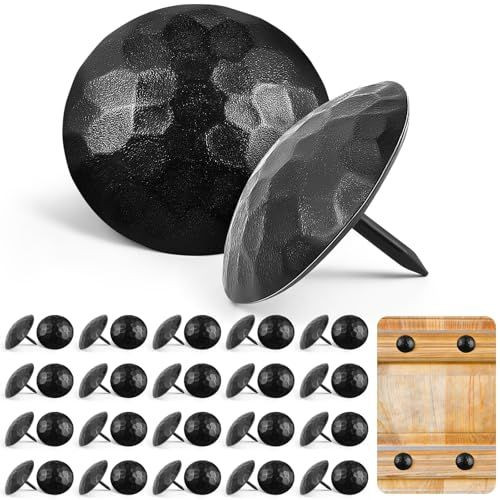 50 Pcs 1.5 Inch Large Iron Clavos Decorative Nails, Black Inch,