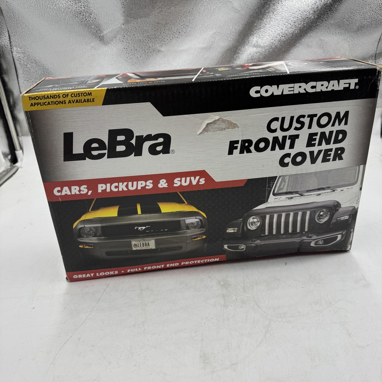 LeBra Custom Front End Cover 551654-01, for 2019-23 Jeep Cherokee Black Car Bra