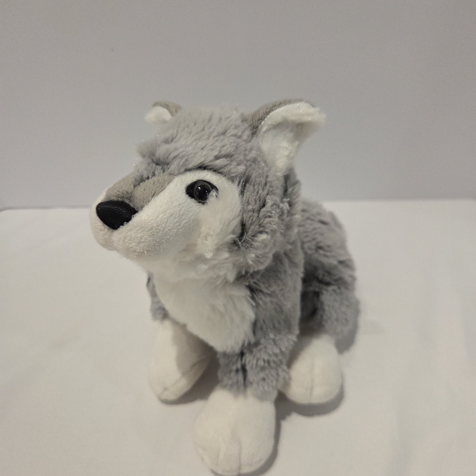 Rare Ganz HM358 Grey Wolf Plush Stuffed Animal Retired HTF No Code Rare Ganz HM358 Grey Wolf Plush Stuffed Animal Retired HTF No Code