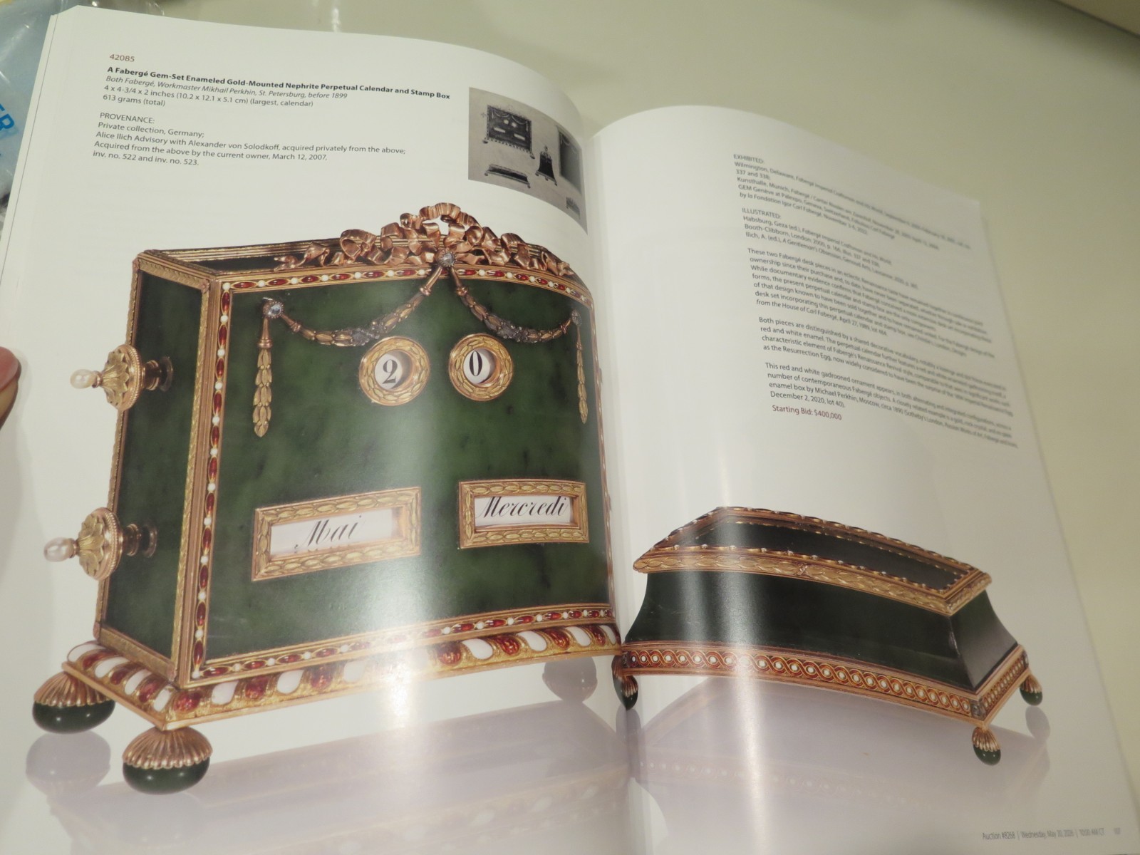 Faberge Russia HERITAGE A Gentleman\'s Collection Lapidary Clocks Auction Catalog