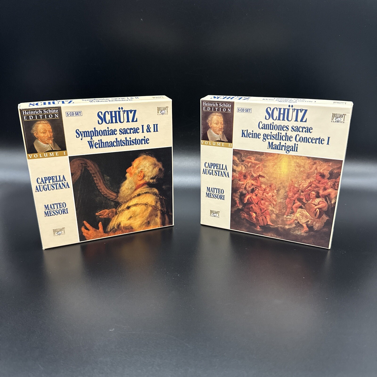 Heinrich Schutz Edition Vol 1 & 2 Cappella Augustana Messori Brilliant 10 CDs NM Heinrich Schutz Edition Vol 1 & 2 Cappella Augustana Messori Brilliant 10 CDs NM
