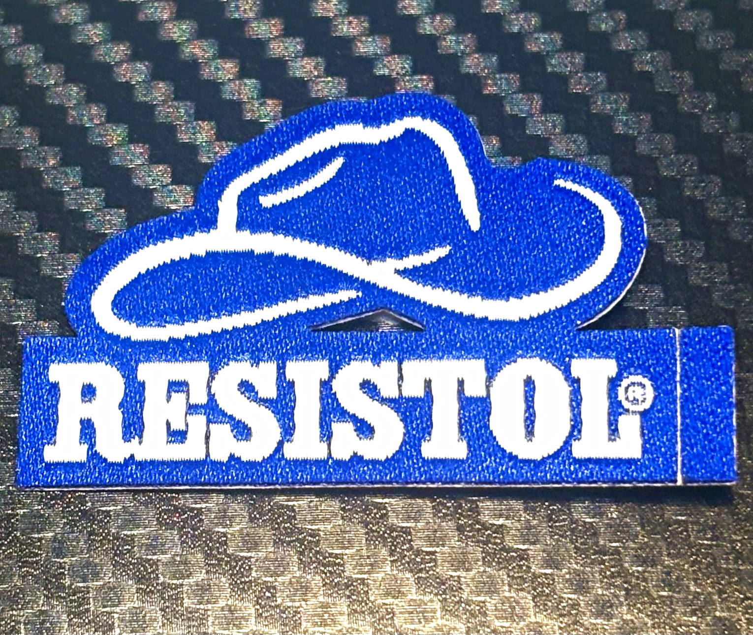 Resistol rodeo Cowboy hat Bullriding vest sponsor patch Resistol rodeo Cowboy hat Bullriding vest sponsor patch