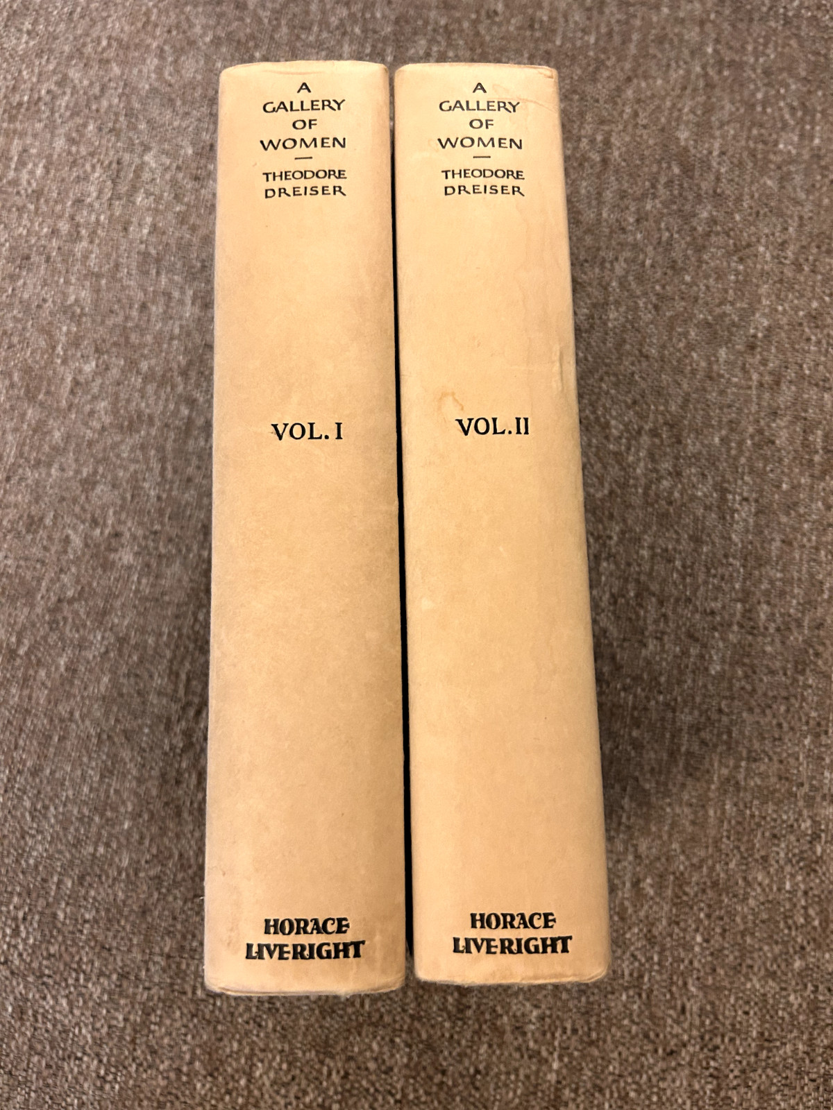 A Gallery of Women, Theodore Dreiser, 2 Volumes, 1929, Signed, #189, Near Fine