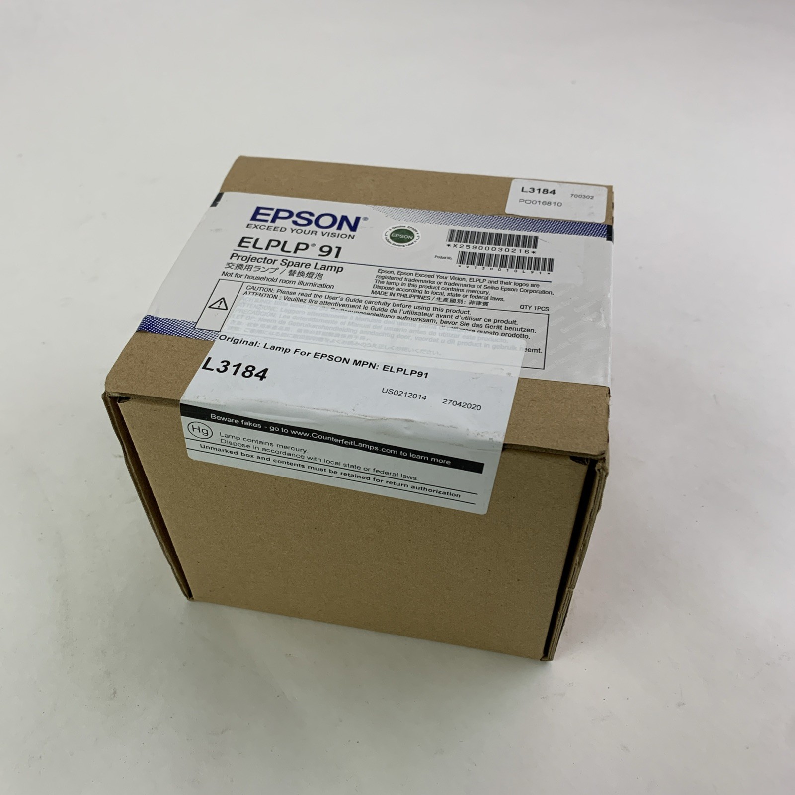 Epson ELPLP91 Original Projector Spare Lamp