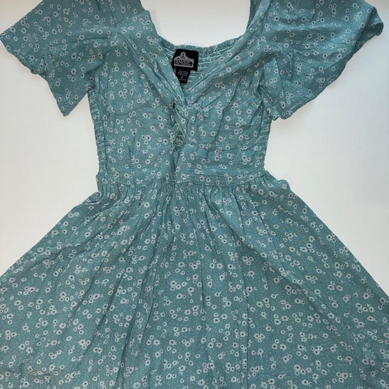 Blue Floral Mini Dress Blue Floral Mini Dress