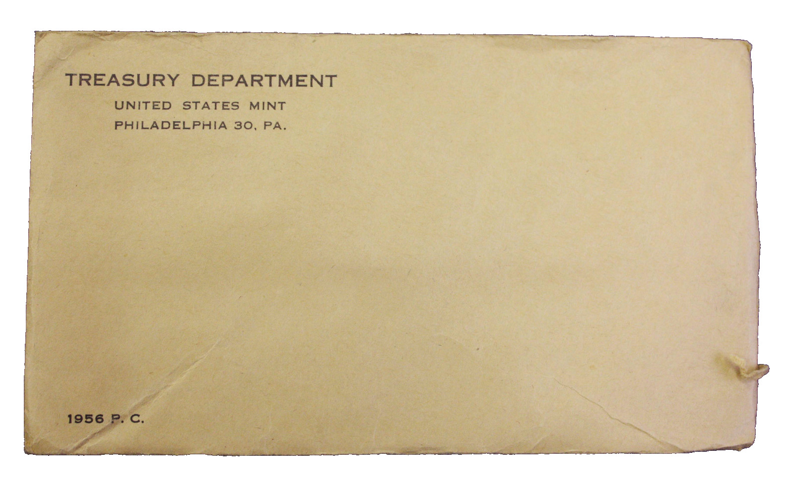 1956 Proof Set Silver Flat Pack Original U.S. Mint Envelope Opened