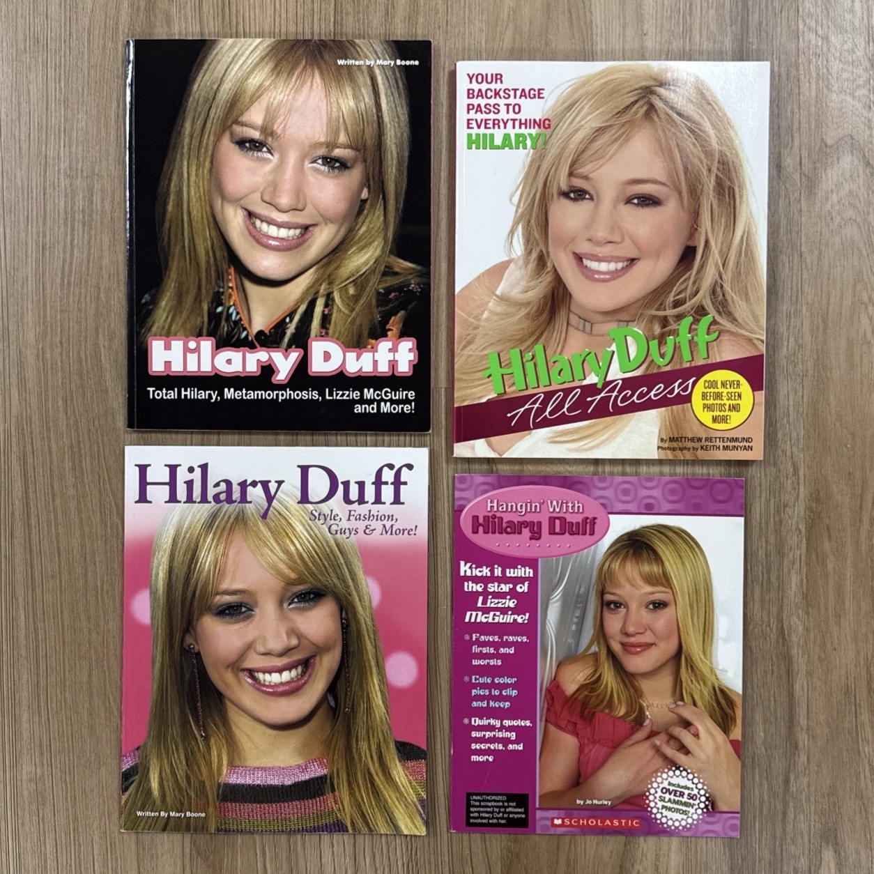 Lot Of 4 Hilary Duff Books First Printings Y2K Vintage - GOOD CONDITION