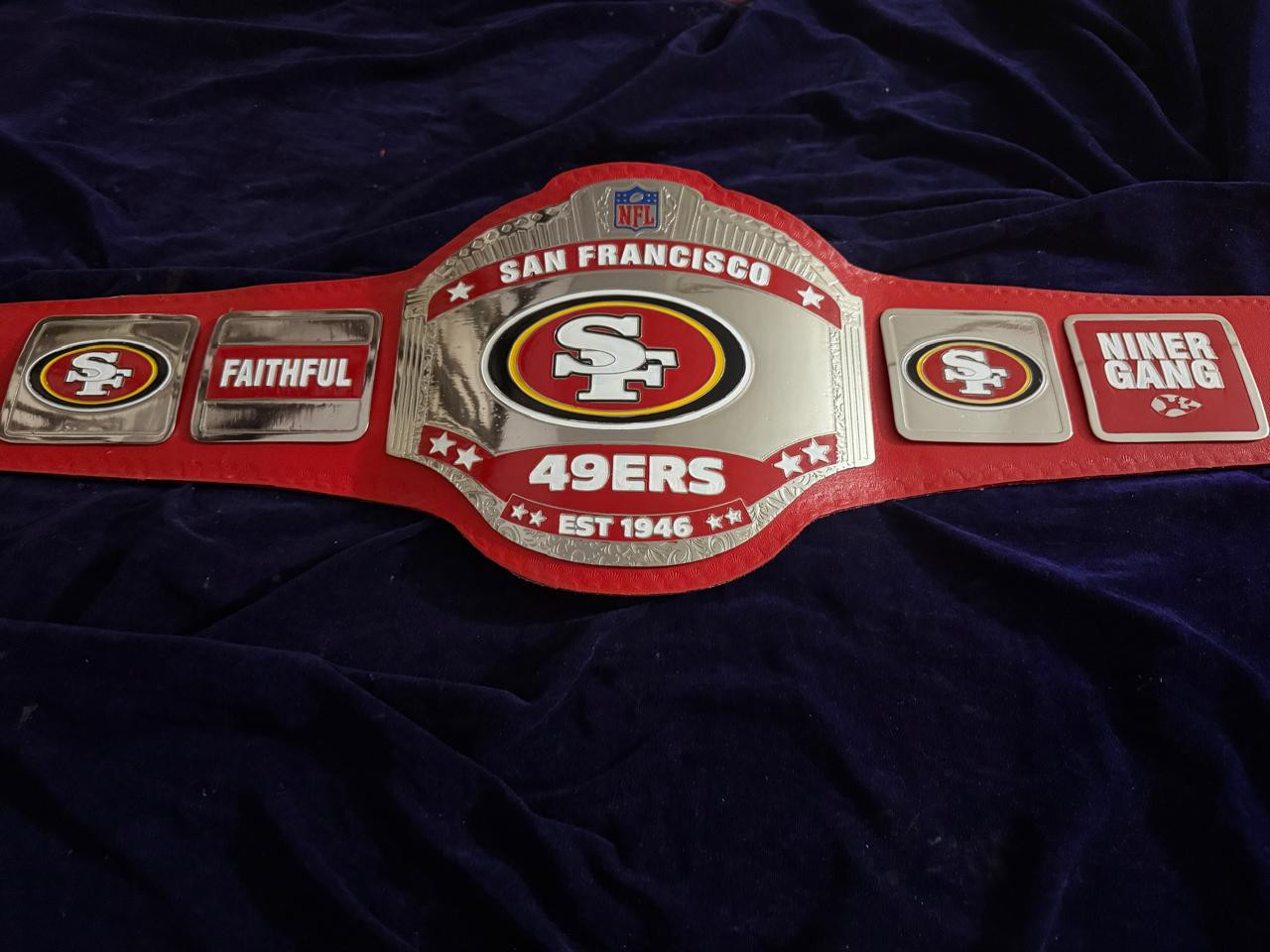 New Custom 2026 San Francisco 49ers championship belt Adult Siz e2mm Zinc