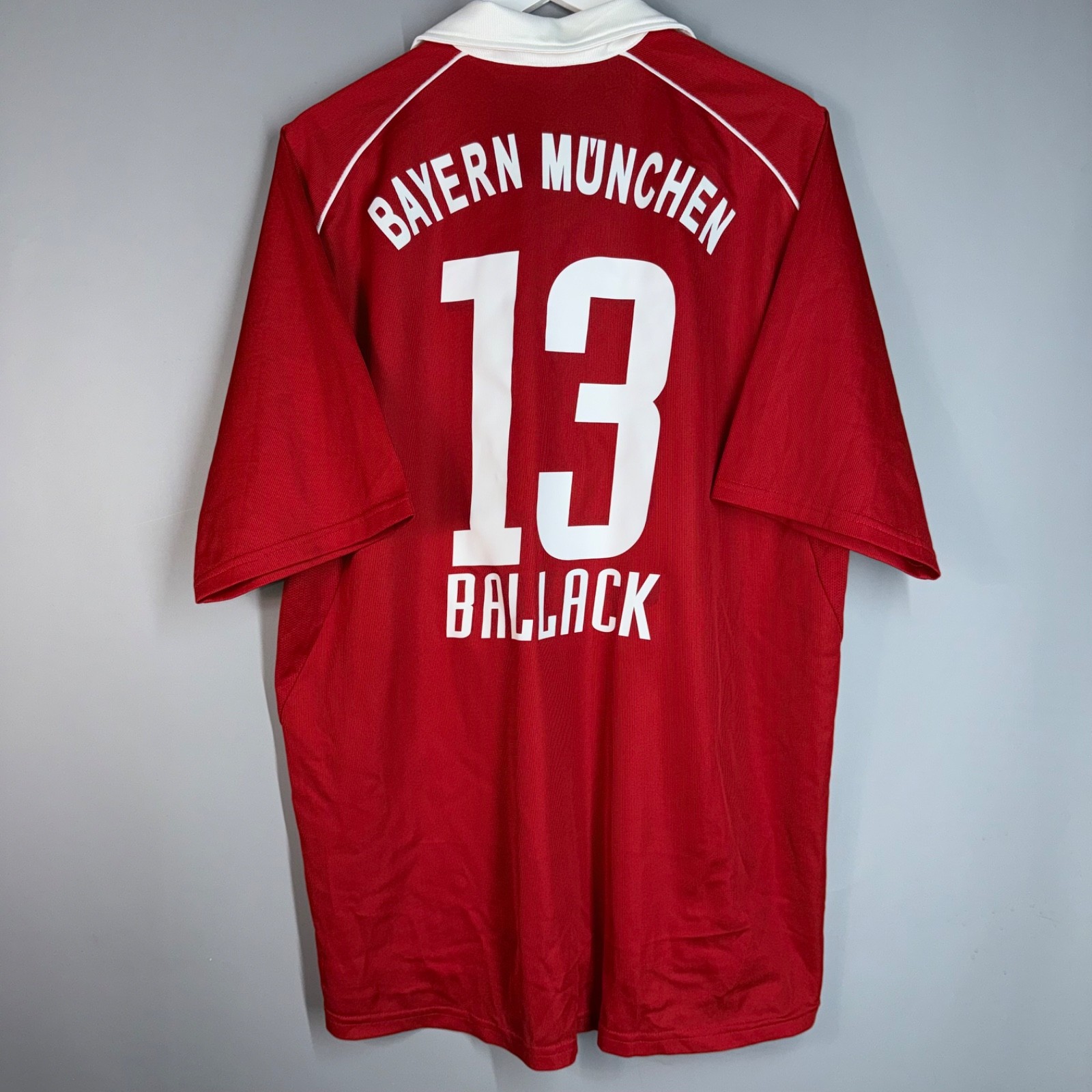 BAYERN MUNICH 2005 2006 HOME FOOTBAL SHIRT SOCCER JERSEY ADIDAS XL #13 BALLACK