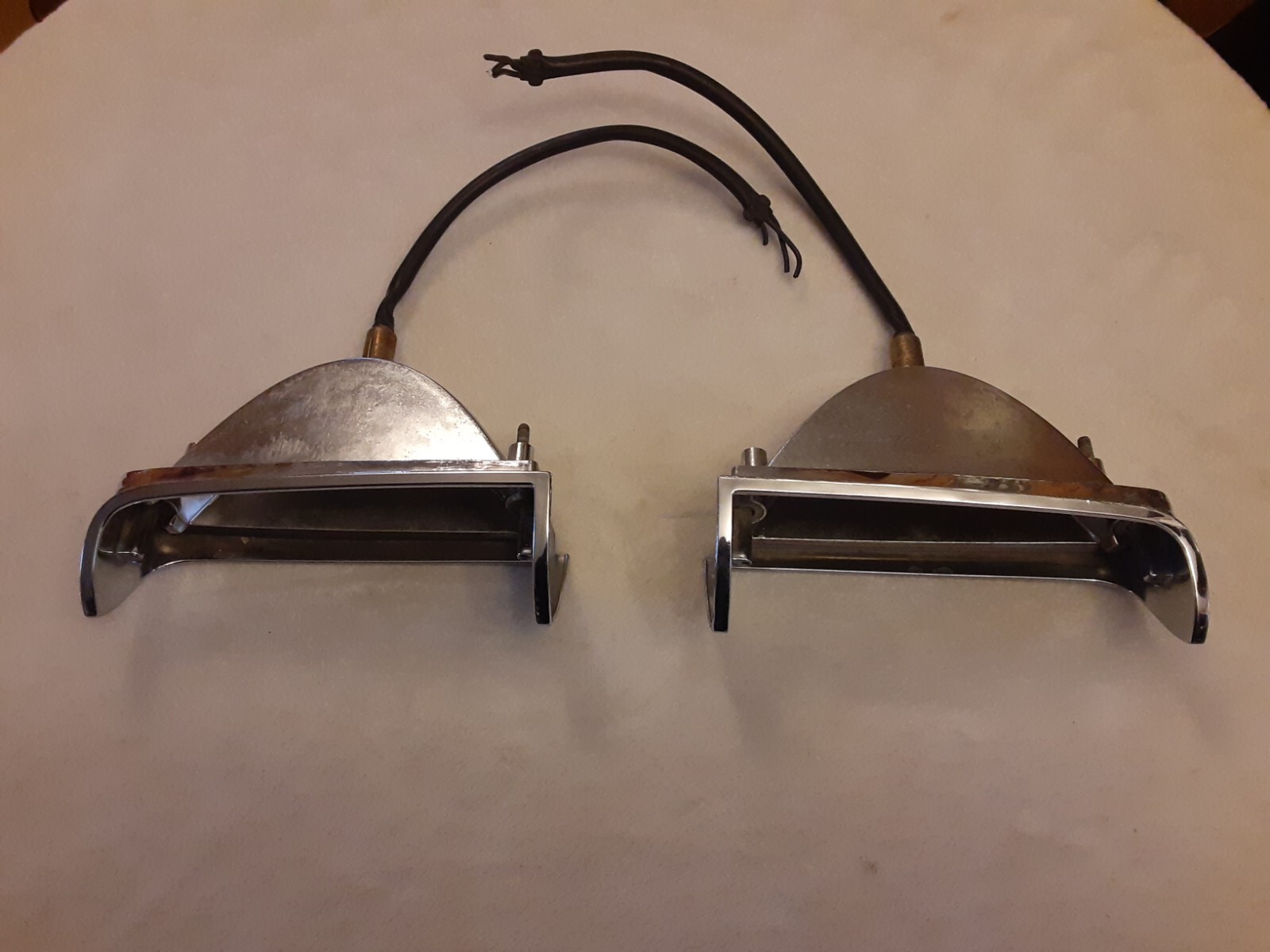 ** (2) VTG 1974 75 Chrysler Imperial Turn Signal Lamp Housing Pair Mopar 3728364