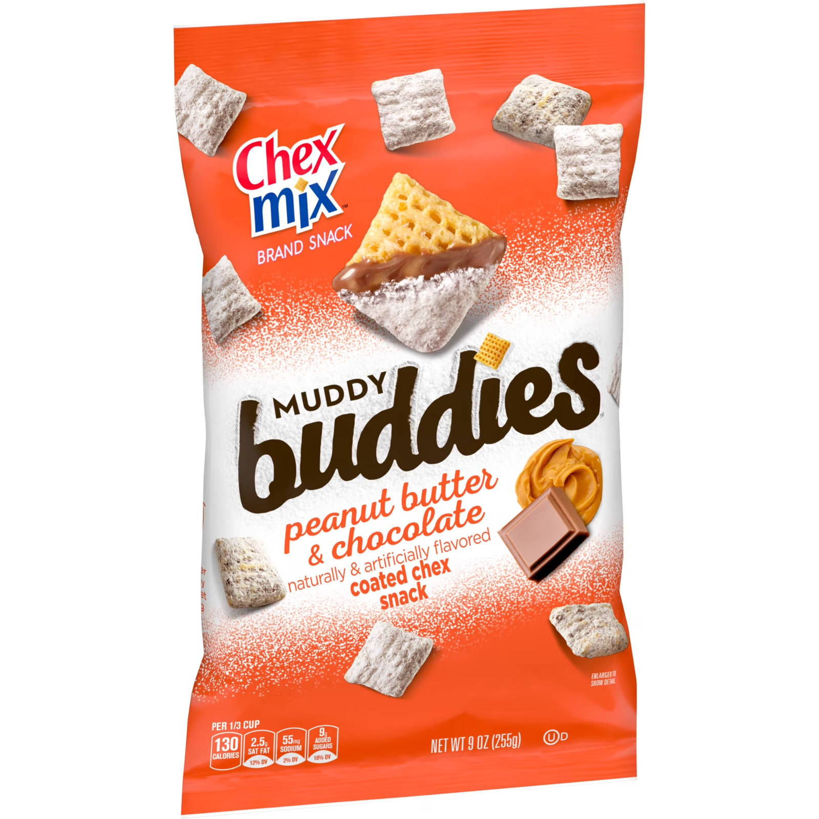 Chex Mix Muddy Buddies Peanut Butter and Chocolate Snack Mix, Snacks, 9 oz