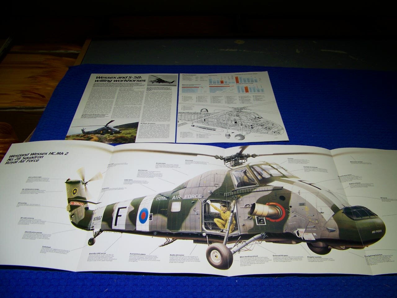 SIKORSKY S-58/WESTLAND WESSEX..CUTAWAY/POSTER/3-VIEWS/SPECS/PROFILES (366EE)