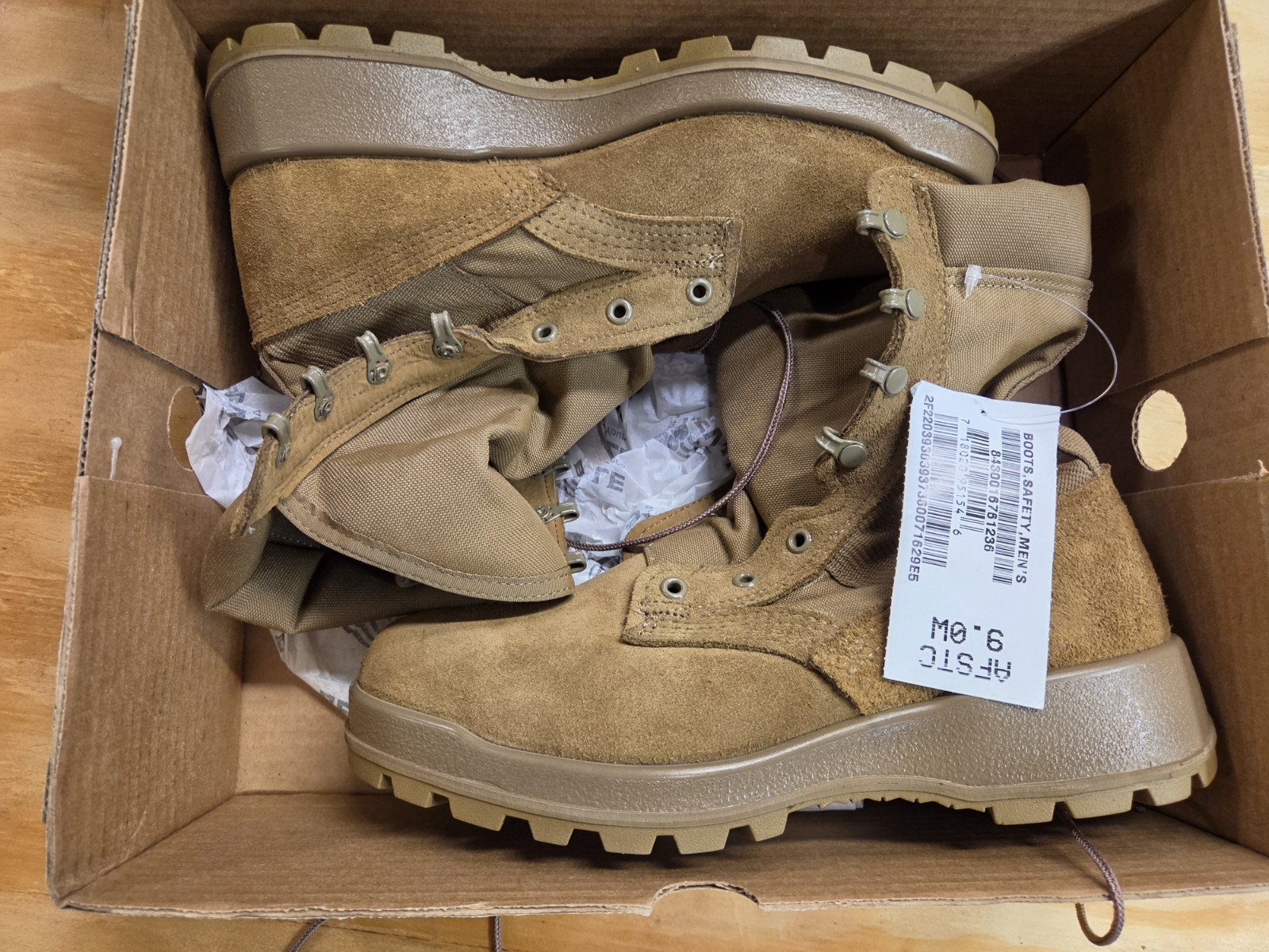 New Belleville Combat Boots Mens Size 9Wide Brown Army Hot Weather Vibram NWT New Belleville Combat Boots Mens Size 9Wide Brown Army Hot Weather Vibram NWT