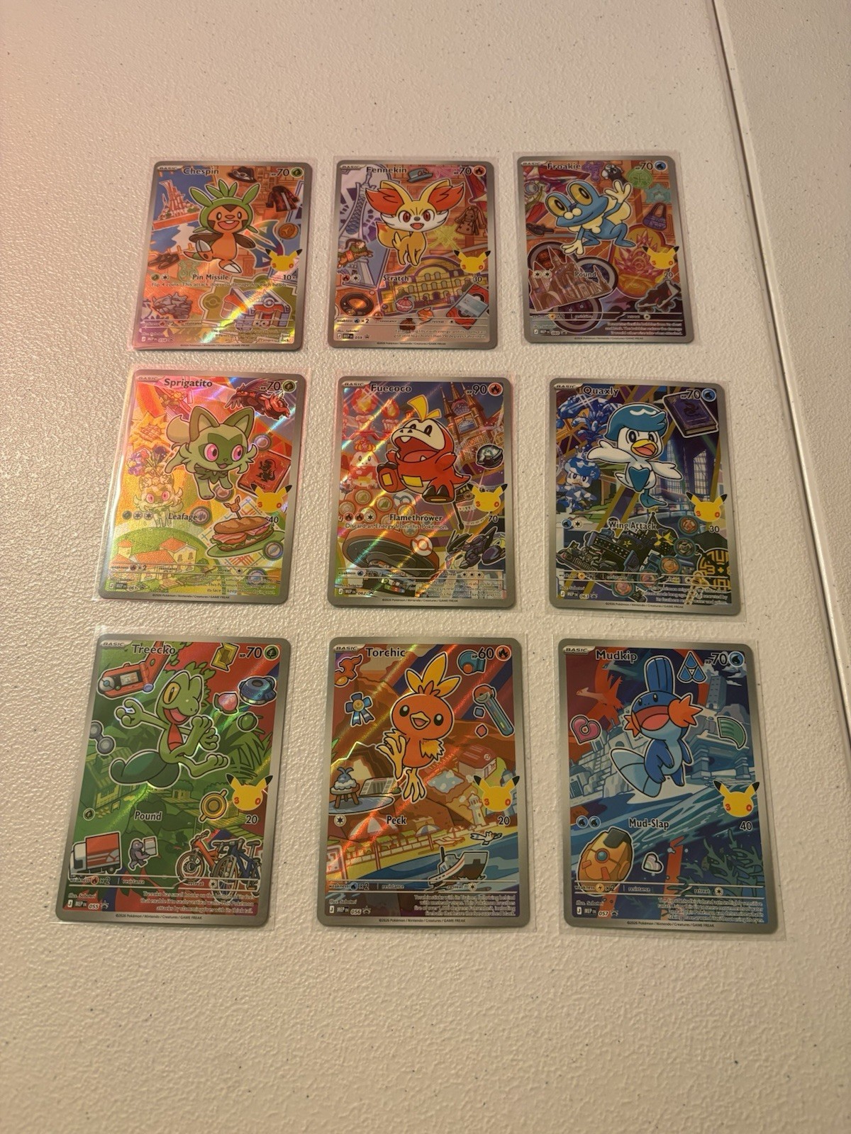 Pokemon TCG First Partner Illustration Collection Series 3 FULL SET OF 9 Pokemon TCG First Partner Illustration Collection Series 3 FULL SET OF 9