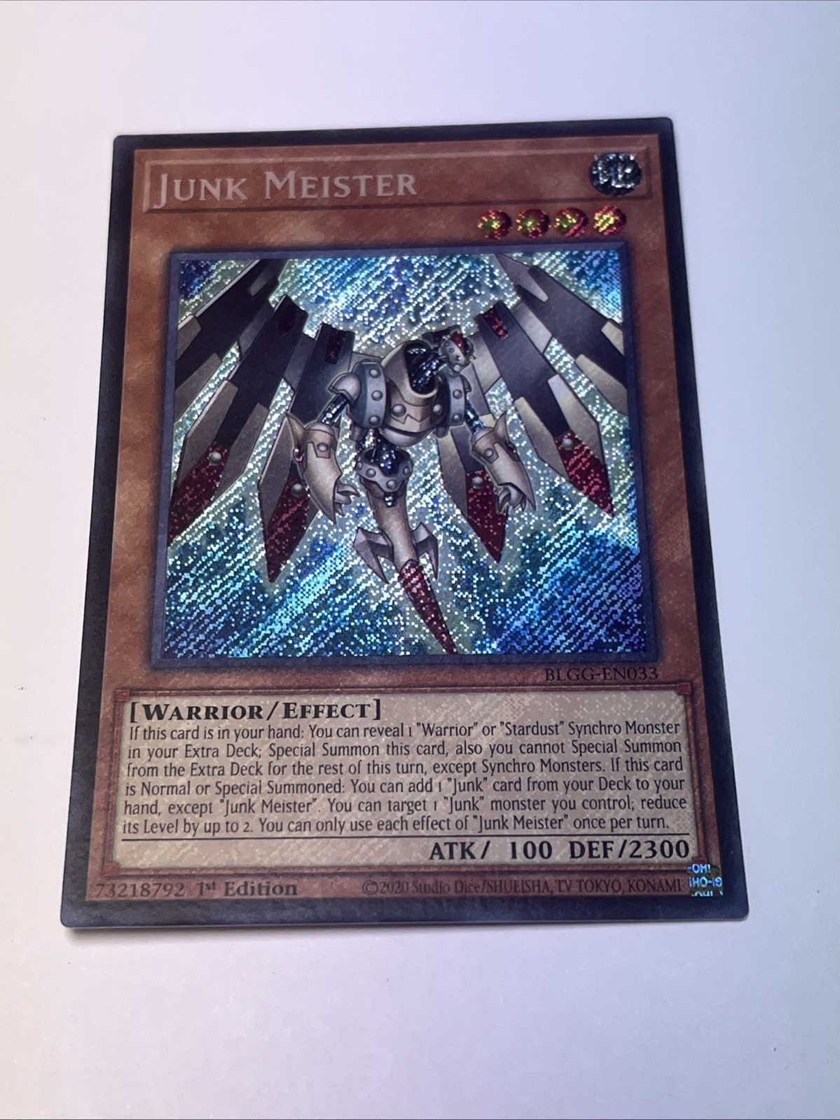 1x Junk Meister  Secret Rare  BLGG-EN033 
