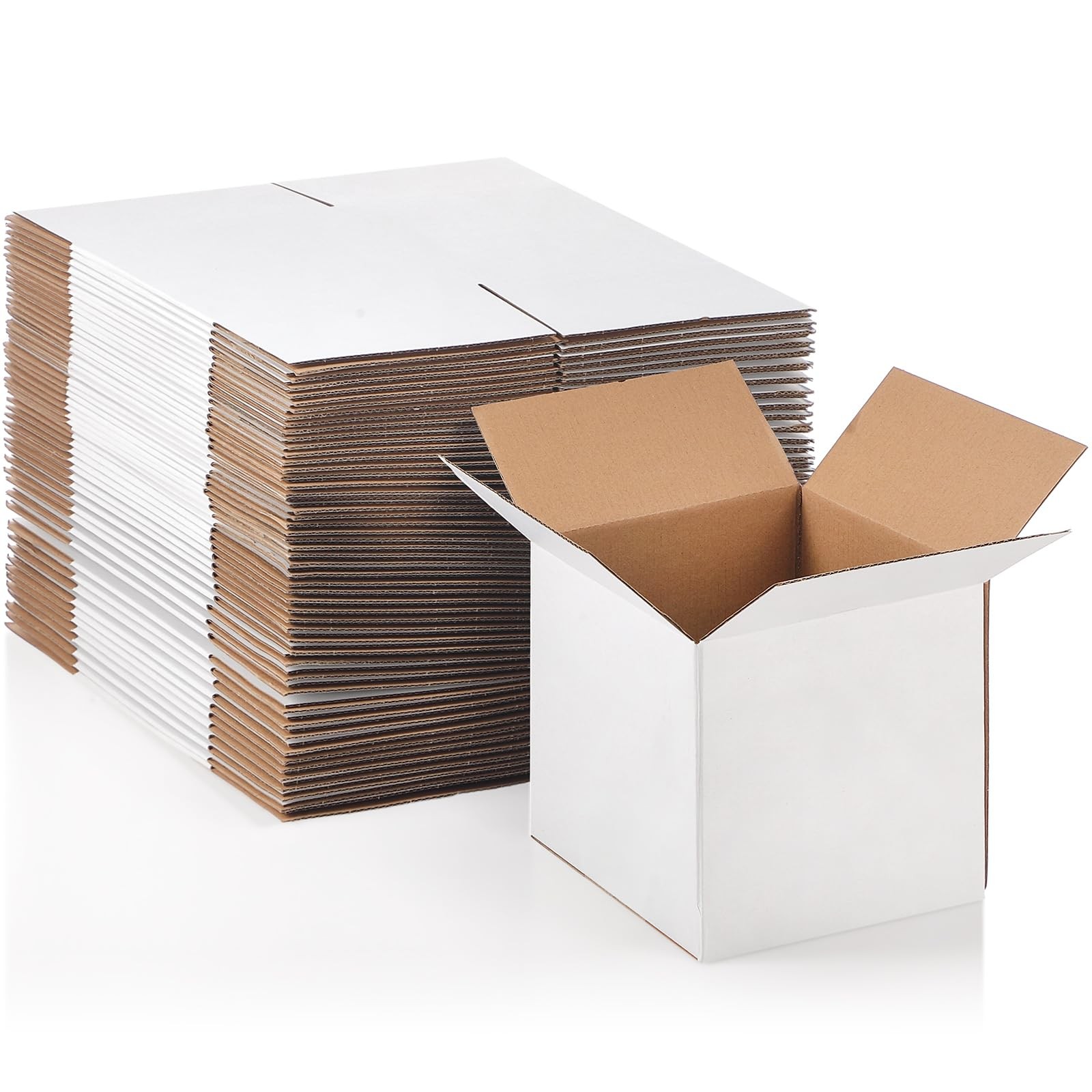 200 Pcs Small Shipping Boxes 6x6x6\'\' Corrugated Cardboard Box
