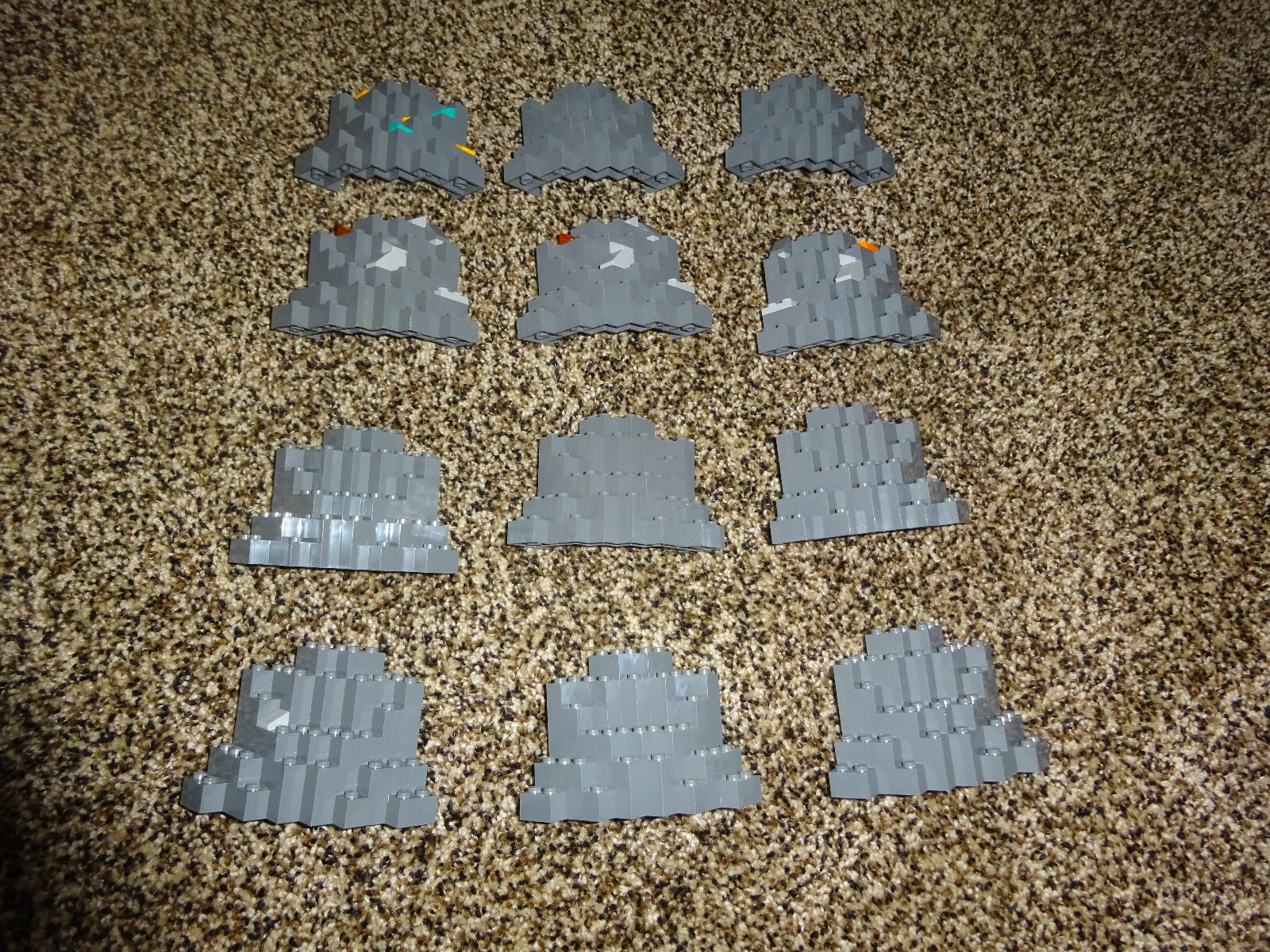 LEGO Rock Mountain Wall Gray Lot of 12 8 x 8 x 6 Medium Symmetric (MURP) 23996 LEGO Rock Mountain Wall Gray Lot of 12 8 x 8 x 6 Medium Symmetric (MURP) 23996