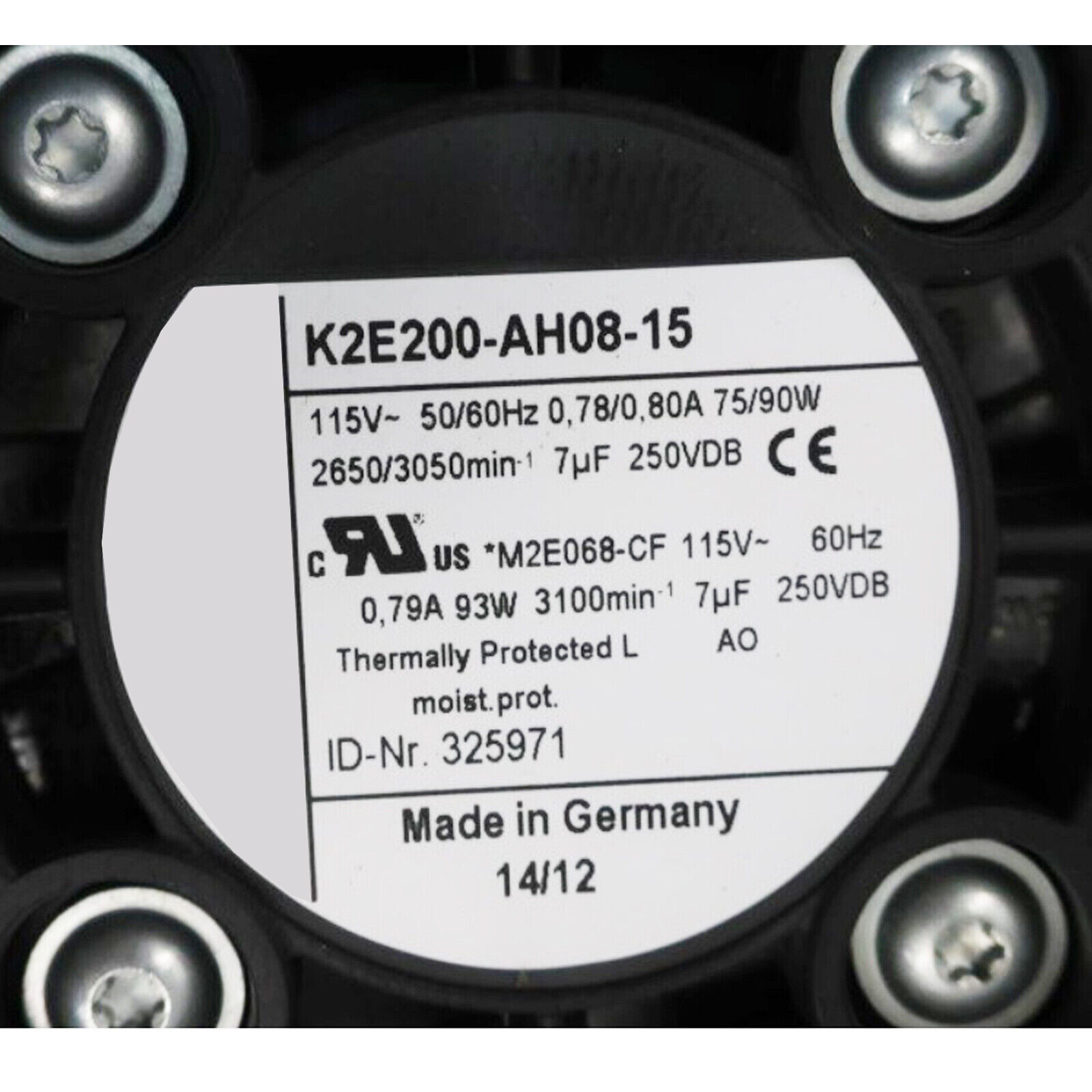 1PC external rotor fan New In Box for K2E200-AH08-15 1PC external rotor fan New In Box for K2E200-AH08-15