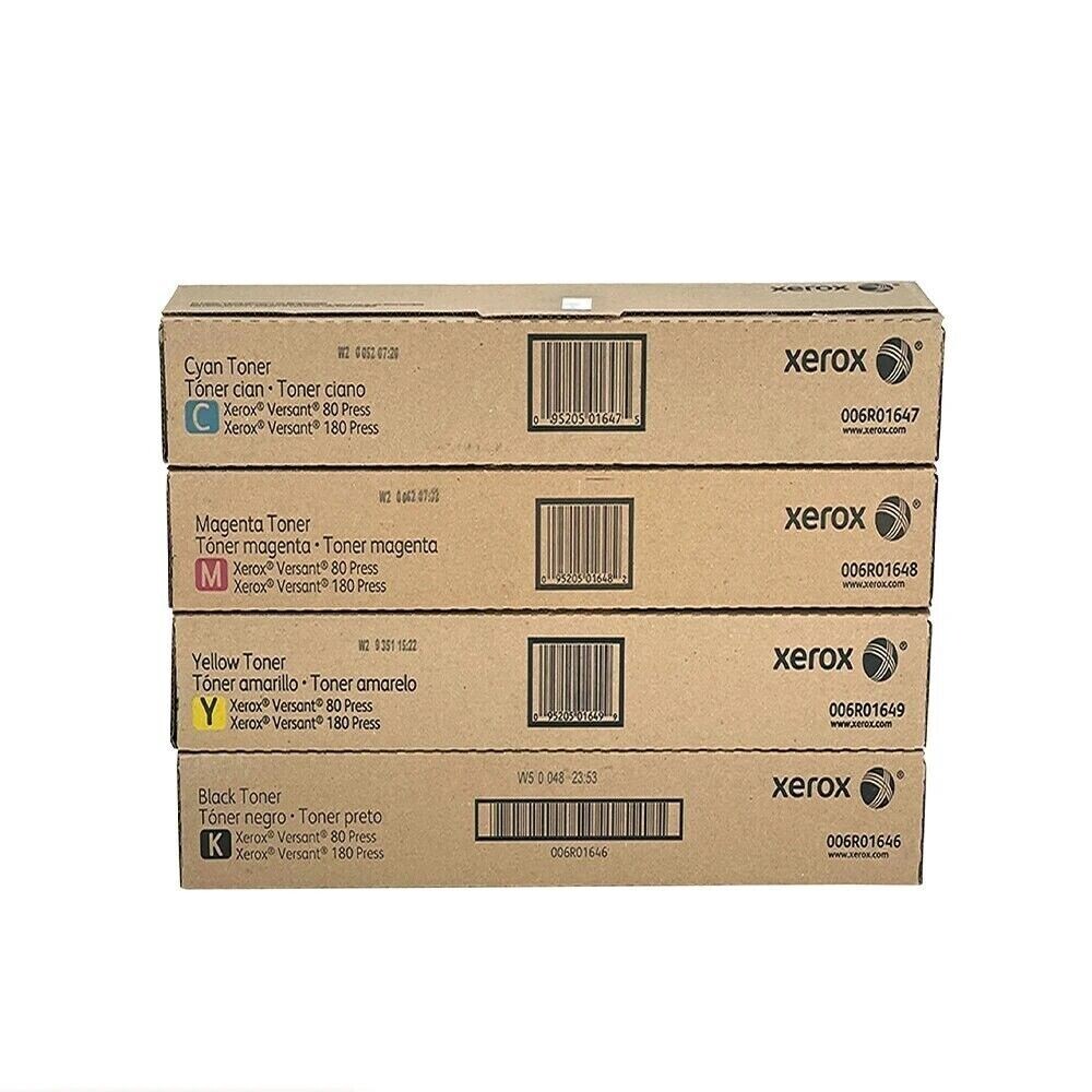 GENUINE VERSANT 80/180 TONER SET CMYK SET  006R01646/47/48/49