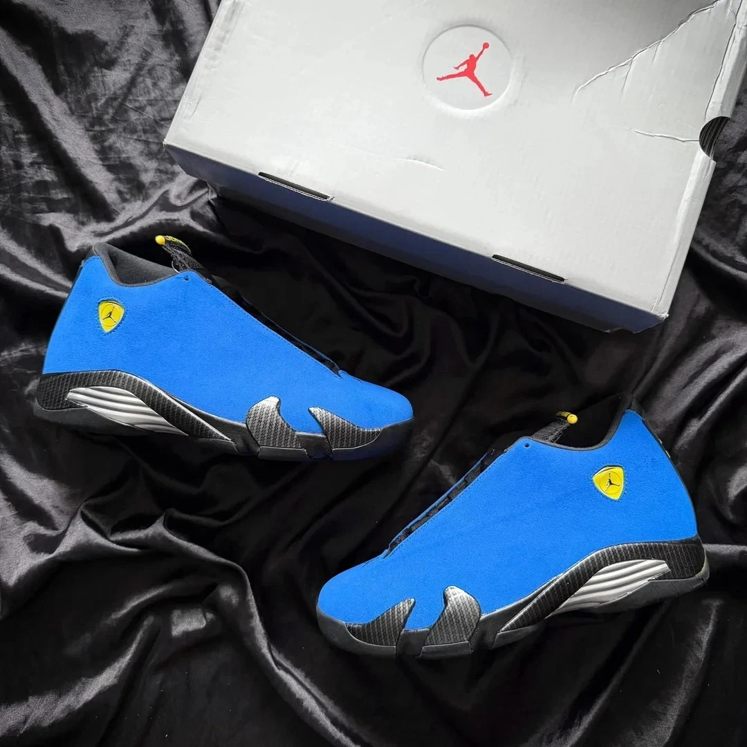 Jordan 14 Retro Blue Ferrari Men's Size US 7-12