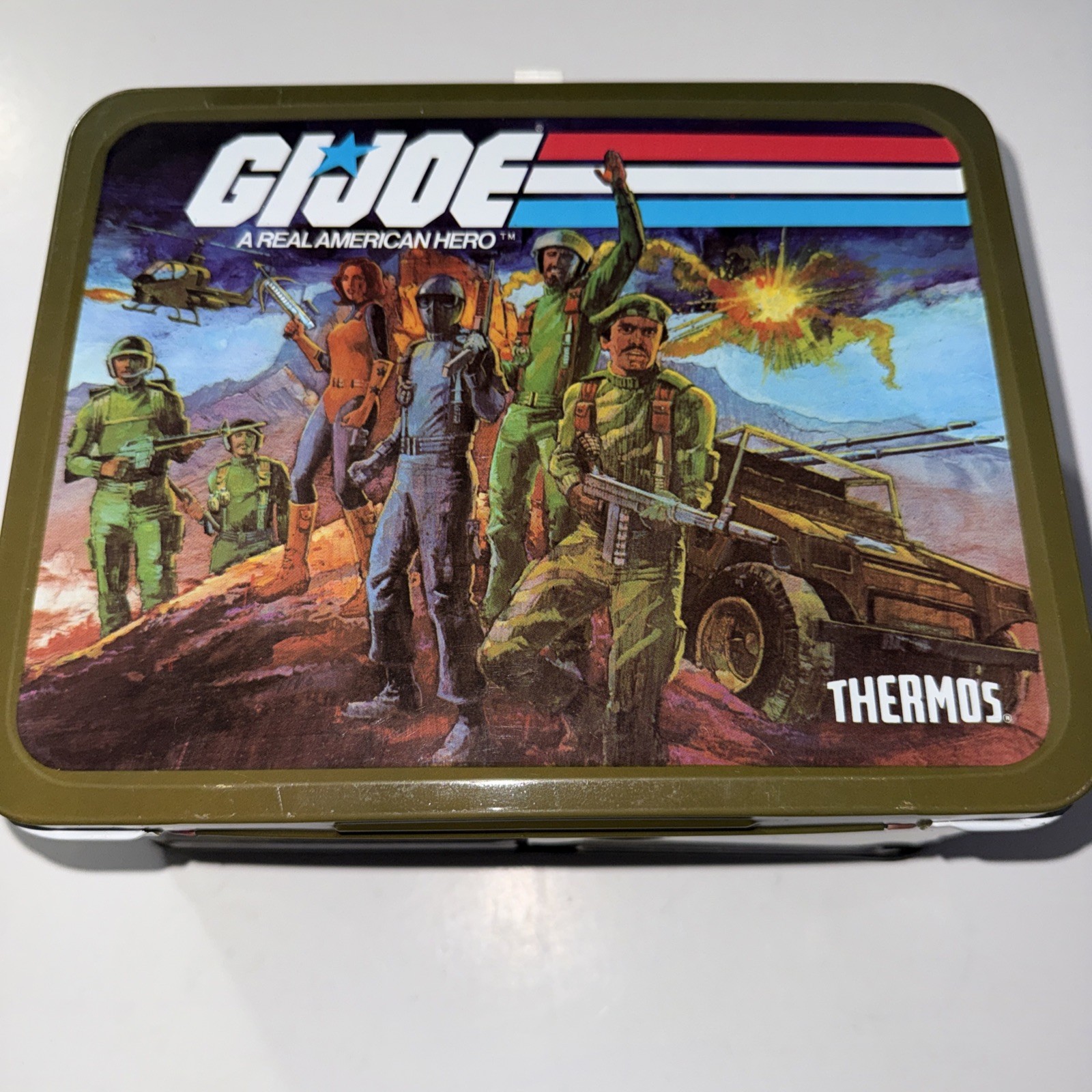 Vintage 1982 G.I. Joe A Real American Hero metal lunchbox and thermos Vintage 1982 G.I. Joe A Real American Hero metal lunchbox and thermos