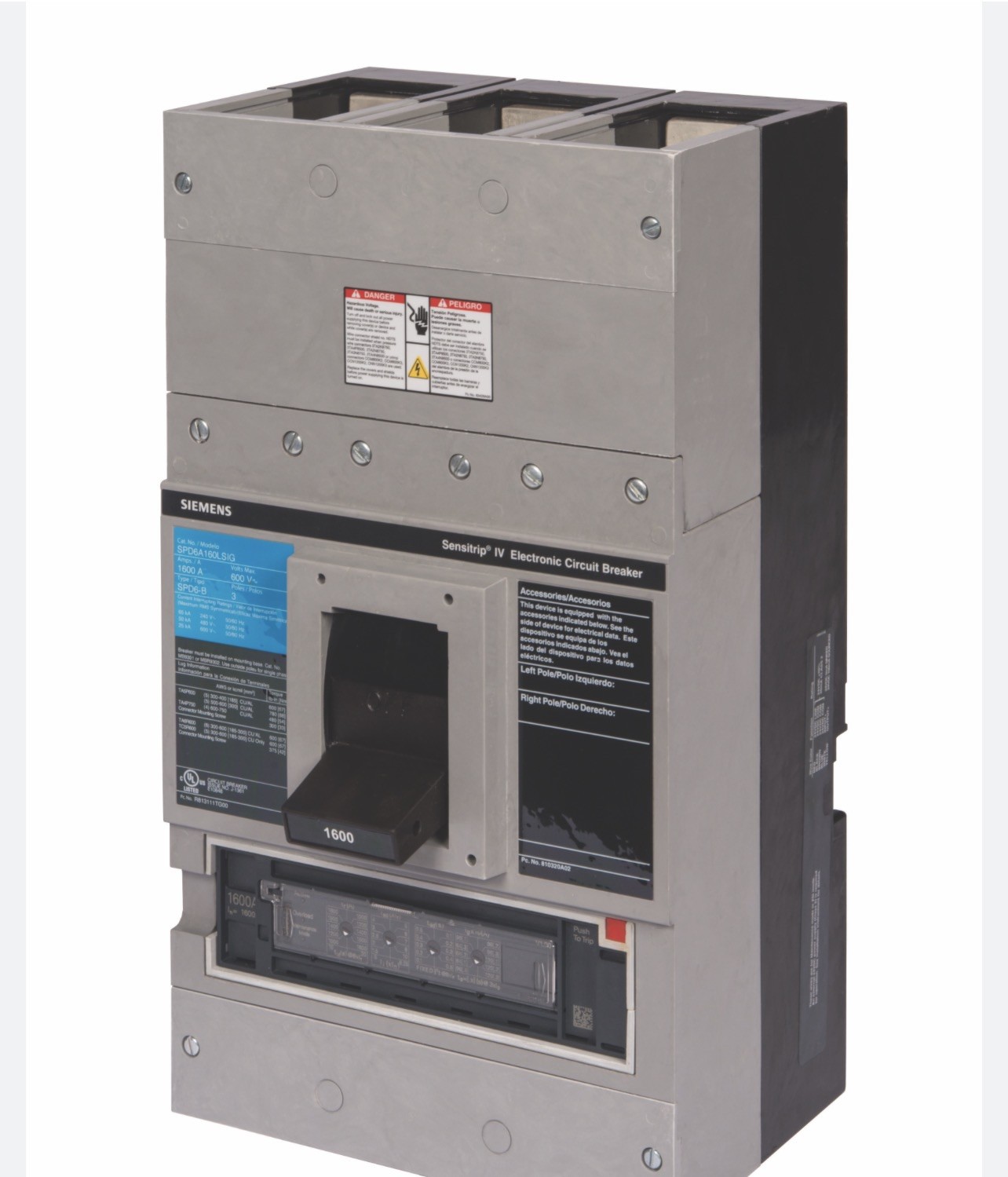 HUGE SALE Siemens SHPD6B160LSI 3p 600v 1600a Sentron Circuit Breaker LSI NEW HUGE SALE Siemens SHPD6B160LSI 3p 600v 1600a Sentron Circuit Breaker LSI NEW