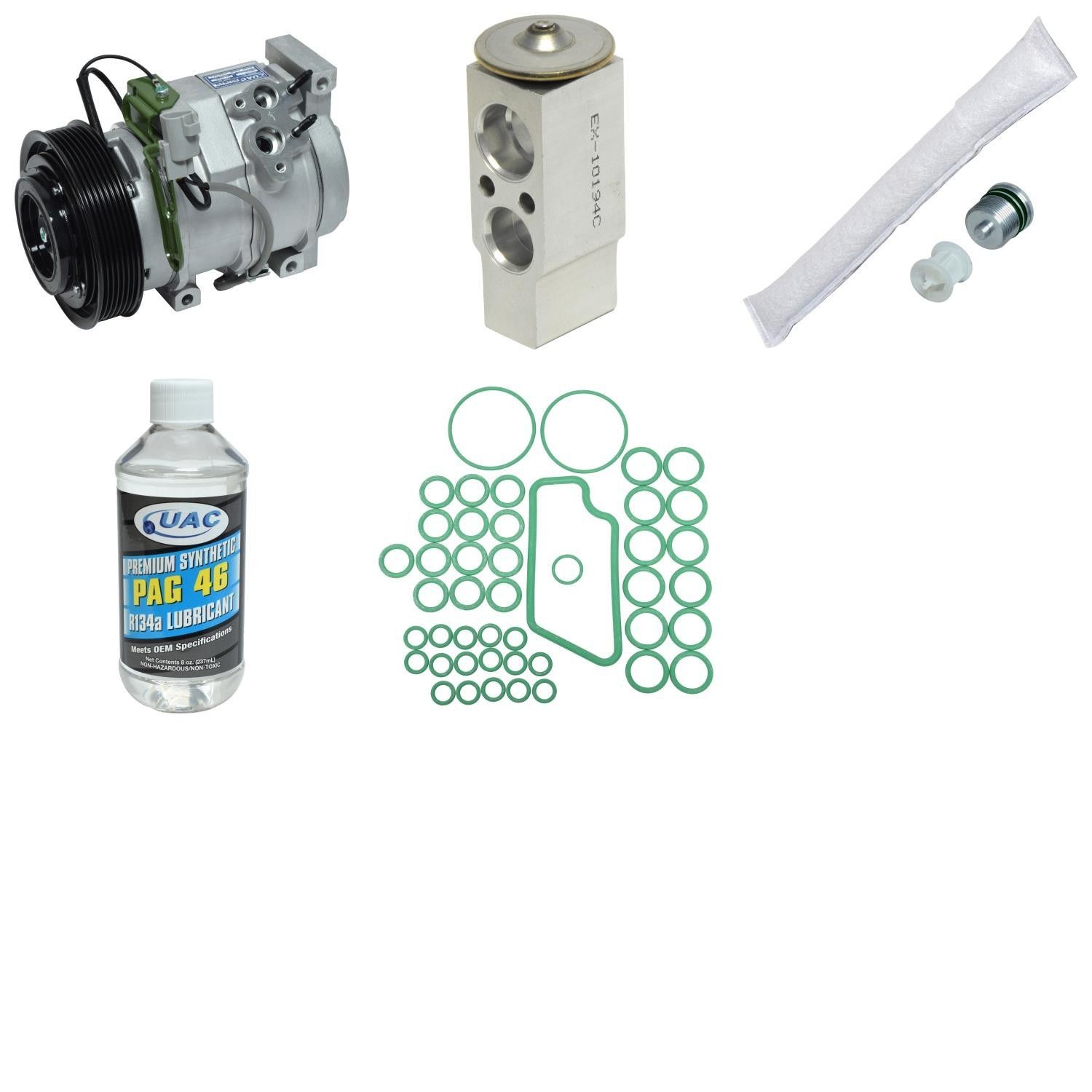 UAC KT 1973 A/C Compressor Kit For 01-08 Toyota Camry Highlander Solara