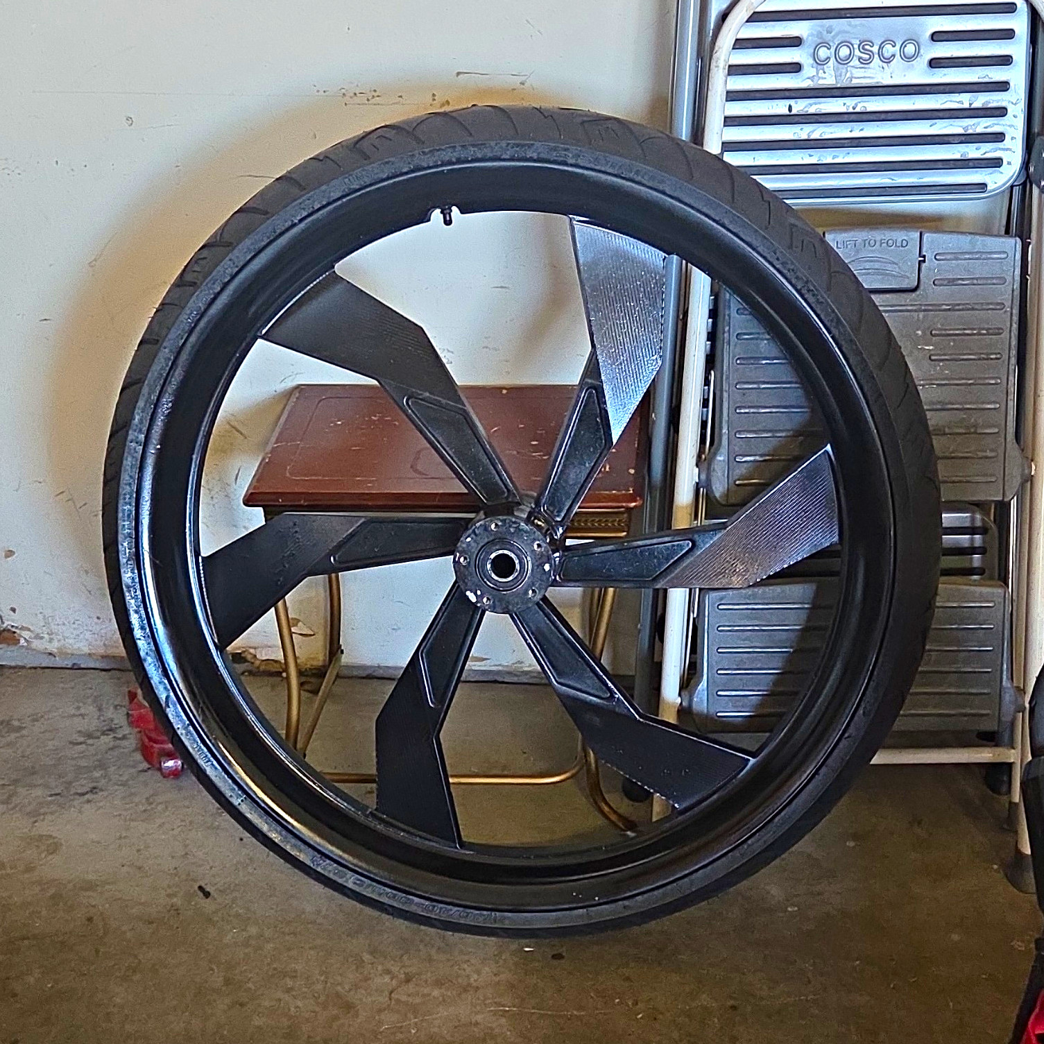 Harley Touring 99-07 Front SMT F22 30 Inch Wheel. Polished Chrome Under Paint