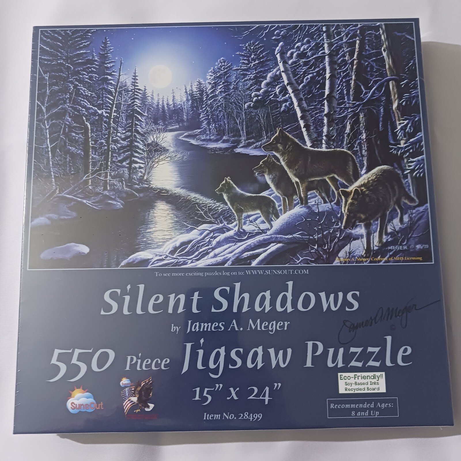Sunsout Wildlife 550 Pc Jigsaw Puzzle #28499 Wolves \