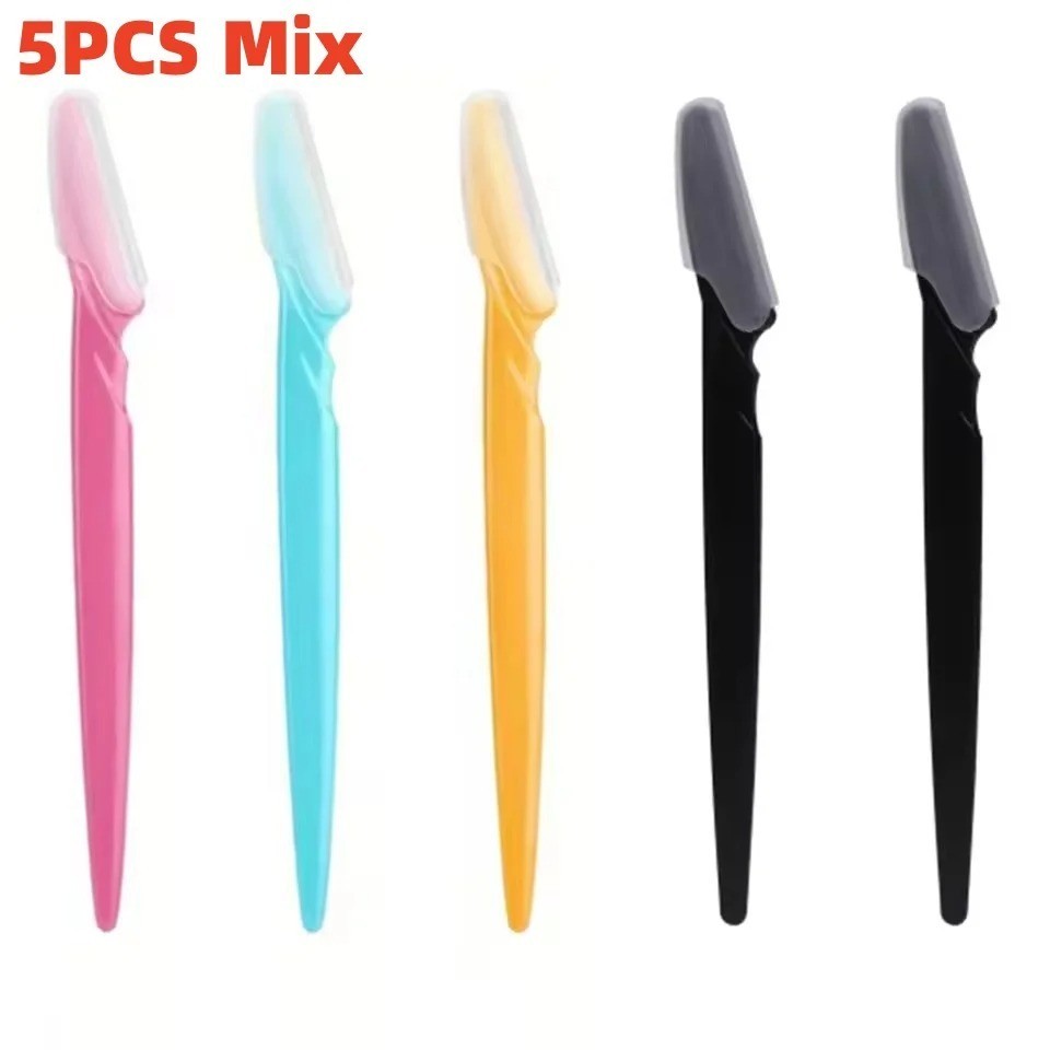 5/10/30/40PCS Eyebrow Razors Face Hair Trimmer Shavers with Covers