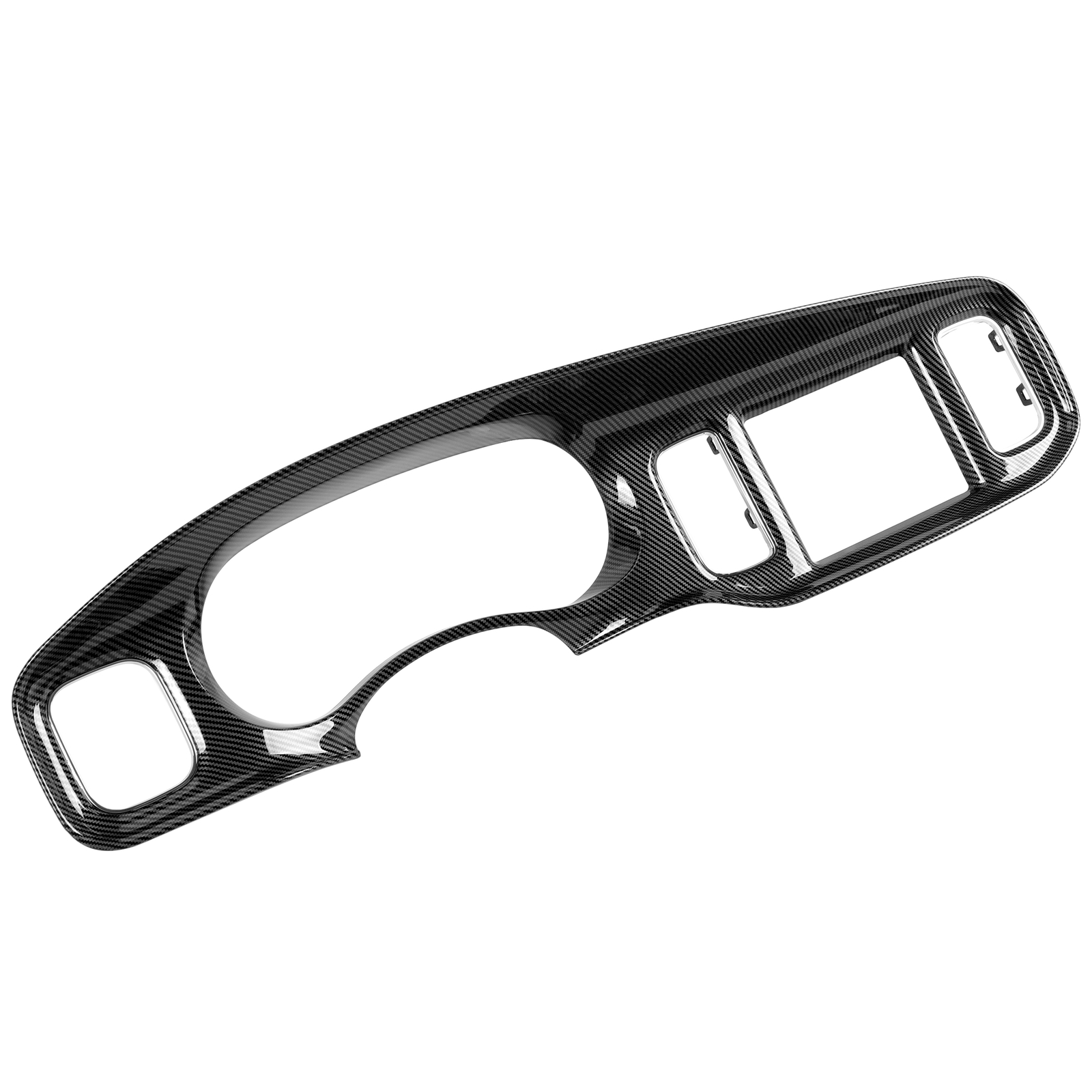 For 2011-2014 DODGE CHARGER INSTRUMENT PANEL RADIO DASH TRIM BEZEL CARBON STYLE