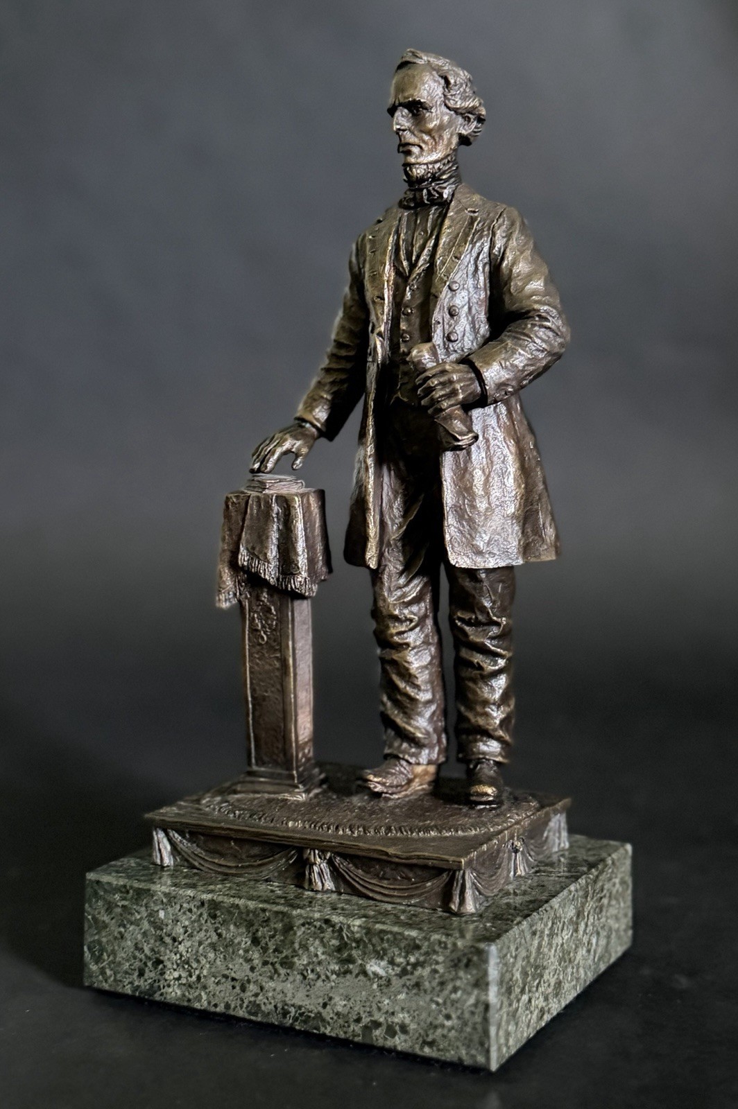 1996 Chilmark FJ Barnum Jefferson Davis Bronze Sculpture Marble Base 19/50