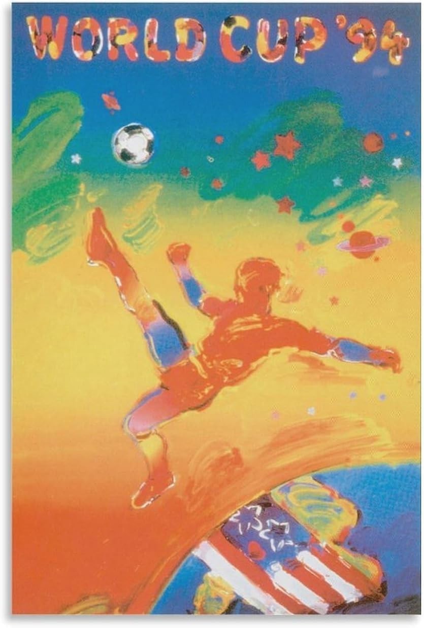 1994 World Cup Football Poster Print, Soccer Wall Art Unframed 24x36