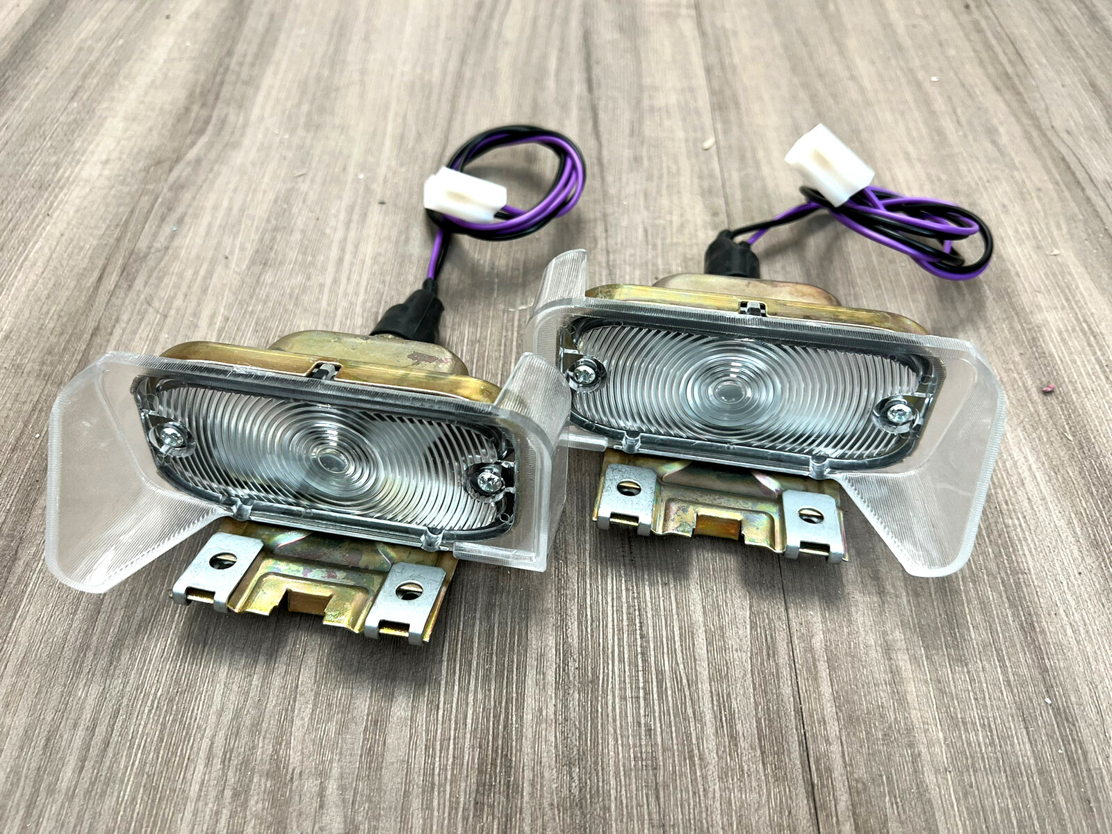 1964-1965 Pontiac GTO 1966-1967 LeMans Tempest Park Lamp Assembly Pair w/ Wiring