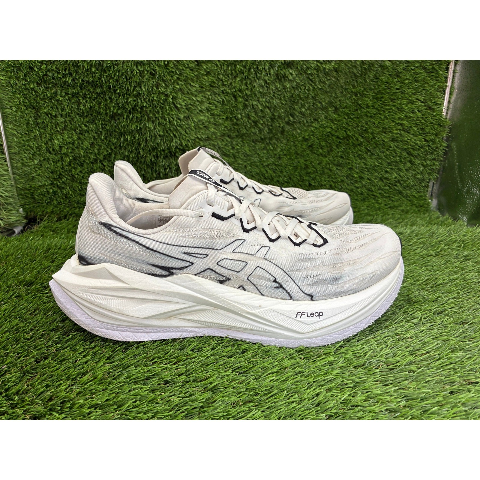 Asics Superblast 3 1013A177 Athletic Sneaker Mens 12 White Woven Sports Training