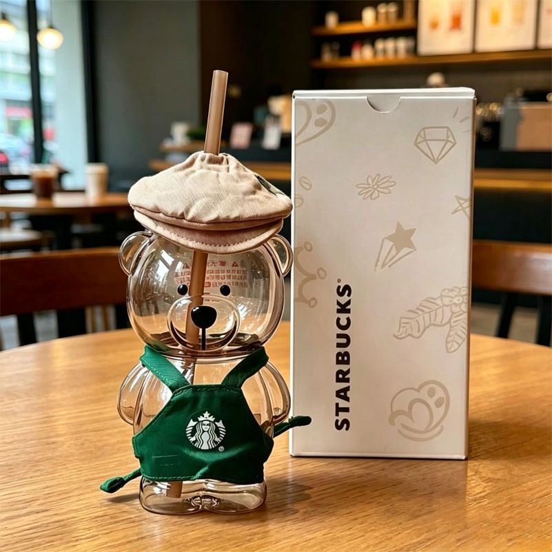 Starbucks Character Series Shanghai Exclusive 2026 Coffee Bear 16oz Glass Cup Starbucks Character Series Shanghai Exclusive 2026 Coffee Bear 16oz Glass Cup