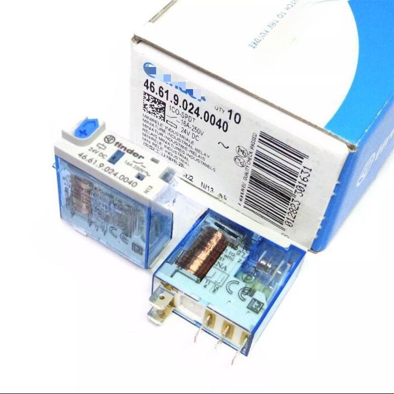 10PCS/Lot New 46.61.9.024.0040 Minature Industrial Relay 24VDC 5Pin 10PCS/Lot New 46.61.9.024.0040 Minature Industrial Relay 24VDC 5Pin