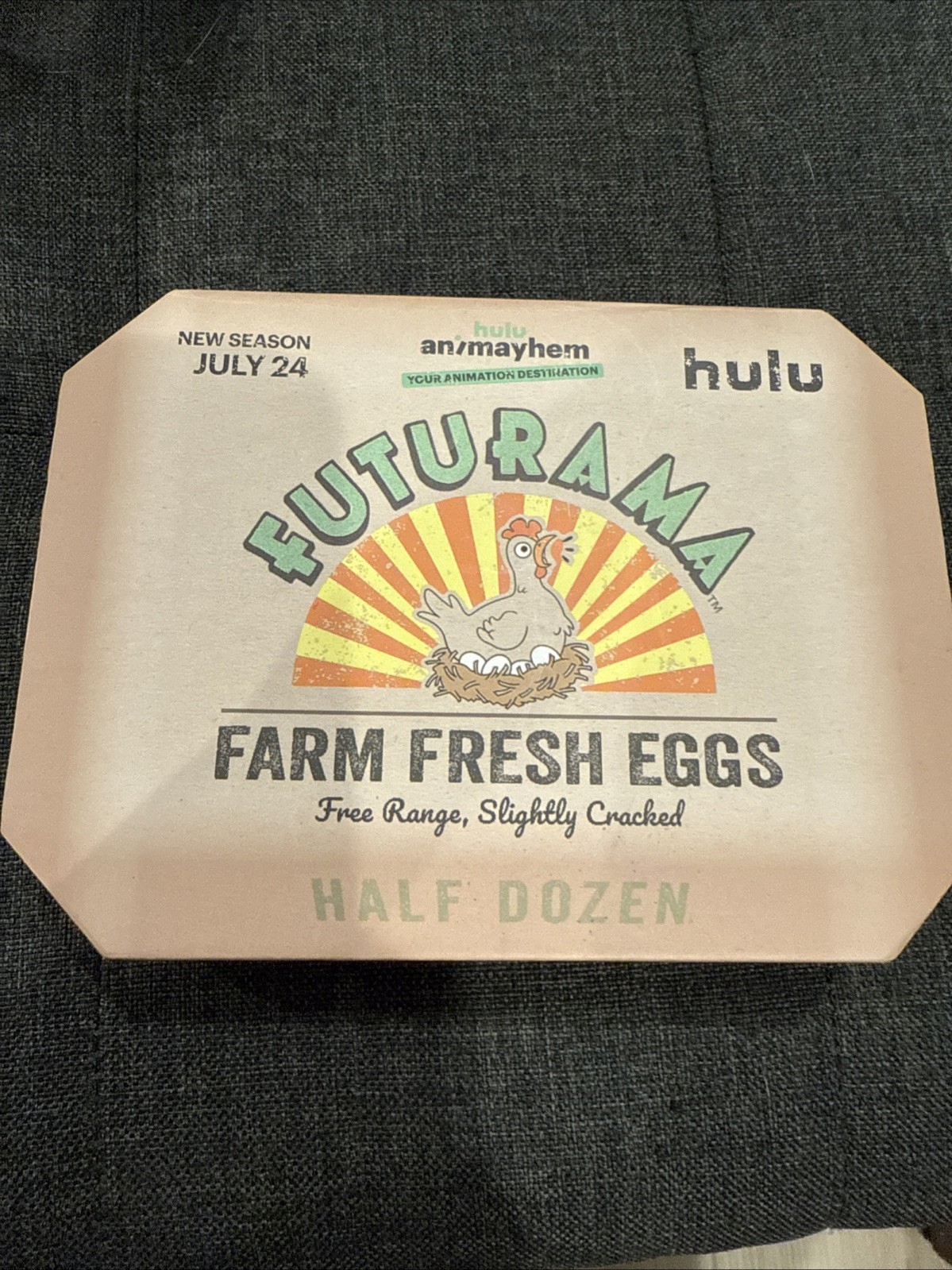 Futurama Farm Fresh Eggs 6 Pin Set - Hulu Animayhem - Comic-Con 2023 Exclusive Futurama Farm Fresh Eggs 6 Pin Set - Hulu Animayhem - Comic-Con 2023 Exclusive