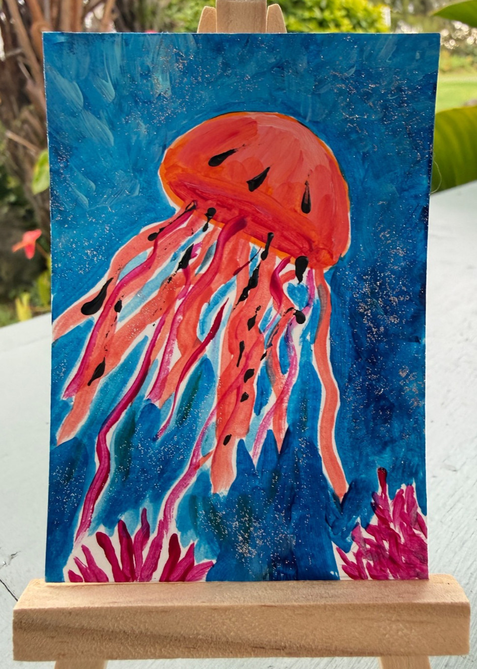 ACEO/ATC Original Ocean Acrylic Mini Painting \