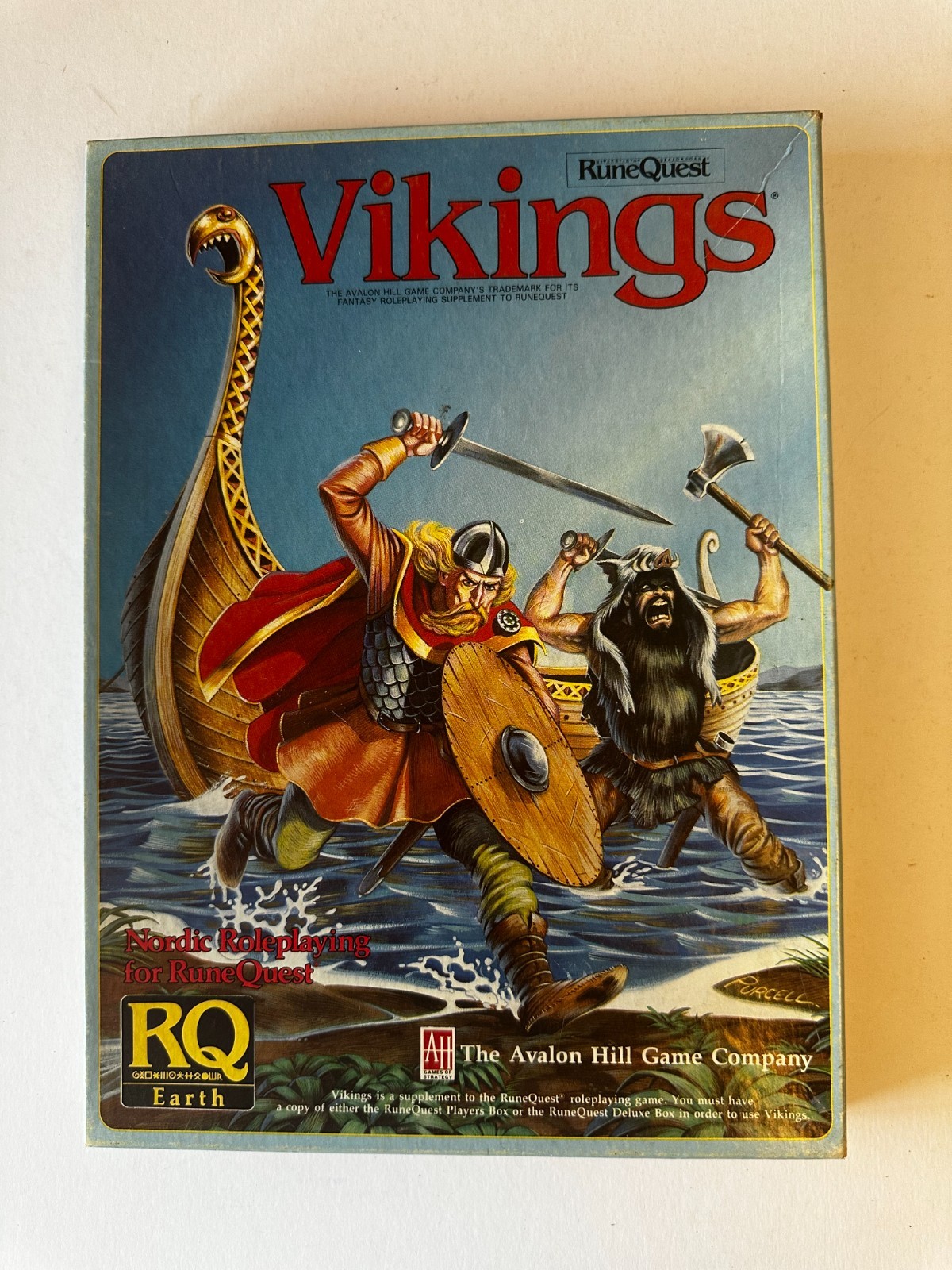 Avalon Hill RuneQuest Vikings Chaosium 1985 RPG