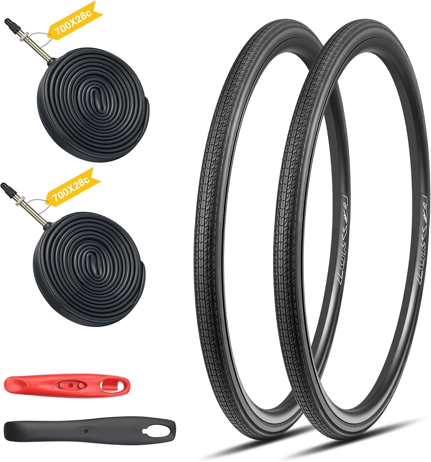 2-Pack 700x28/32/35c Road Bike Tire Set, Foldable Tires with Presta 700x35c Set 2-Pack 700x28/32/35c Road Bike Tire Set, Foldable Tires with Presta 700x35c Set