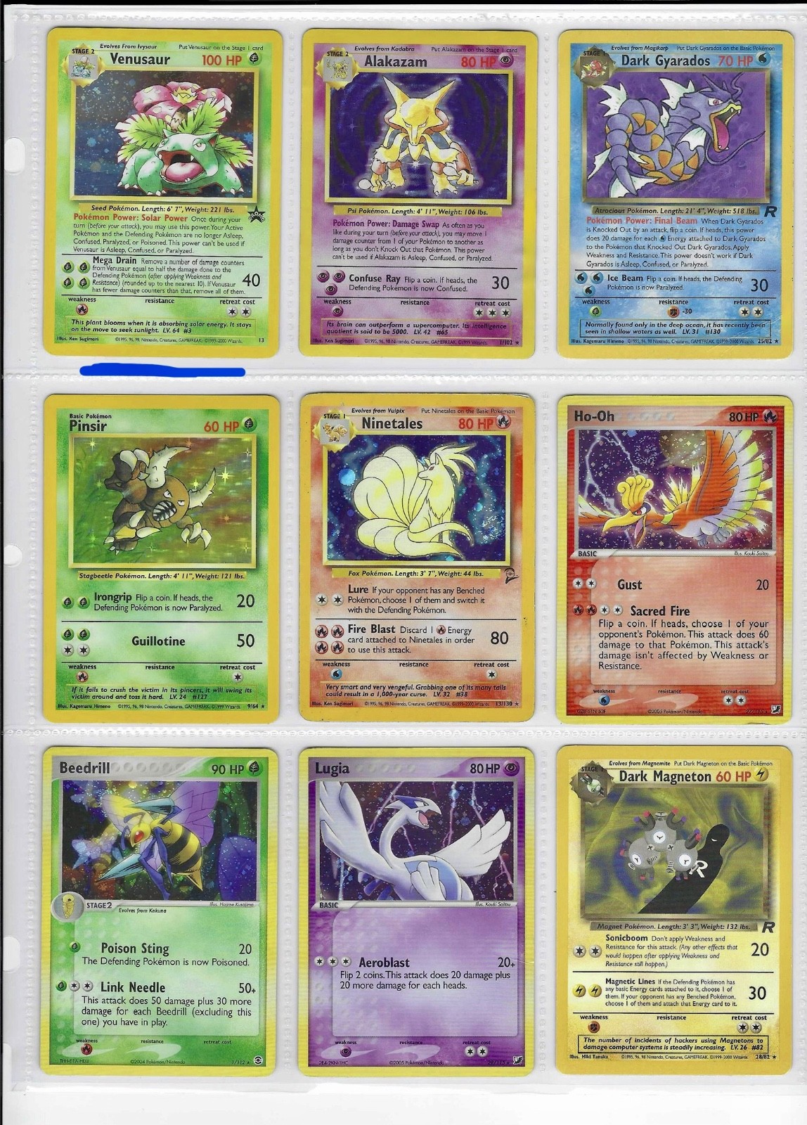 Venusaur 13 Promo Lugia 29/115 EX Holo Rare Cards x18 Mint N-Mint or Refund