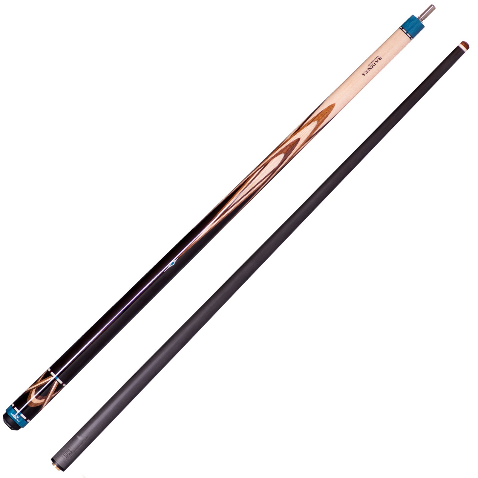 Longoni Randers Carom 3-Cushion Cue VP2 - No Wrap - with Luna Nera FE71 Shaft