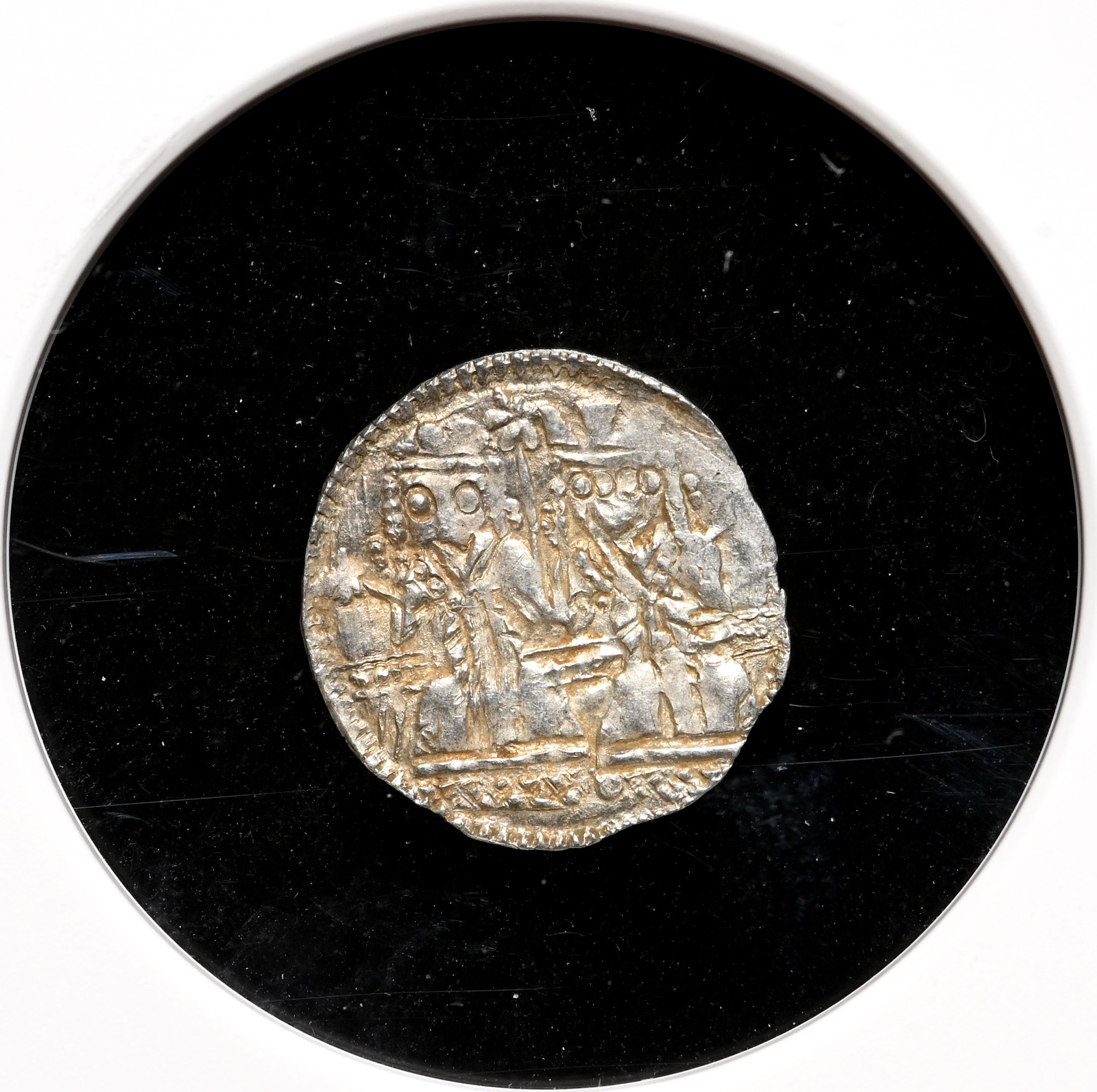 SERBIA. Stefan Uros IV Dusan, 1331-1355. Silver Dinar, Scarce, NGC MS62